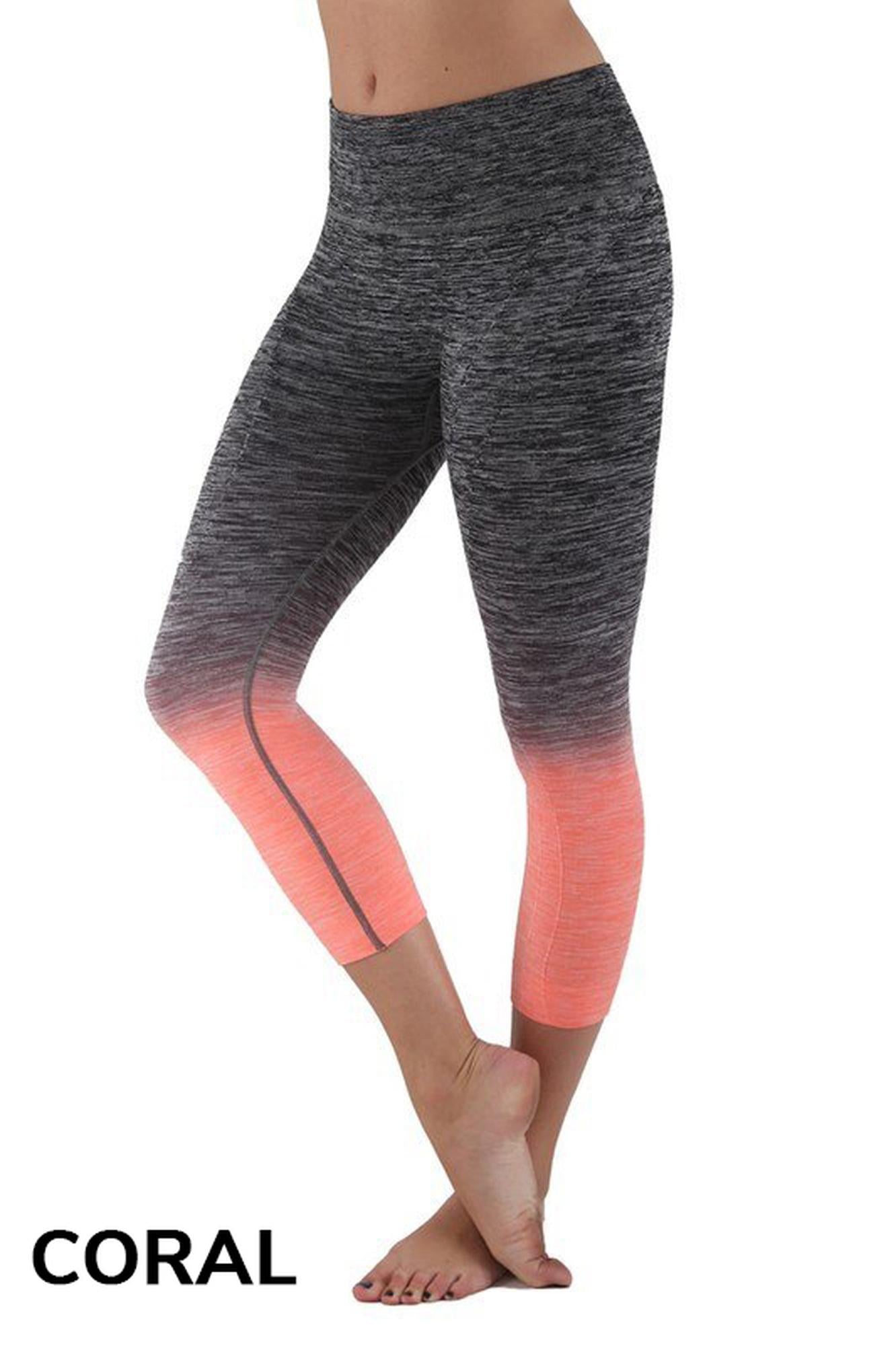 Wholesale Ombre Fusion Workout Plus Size Capris