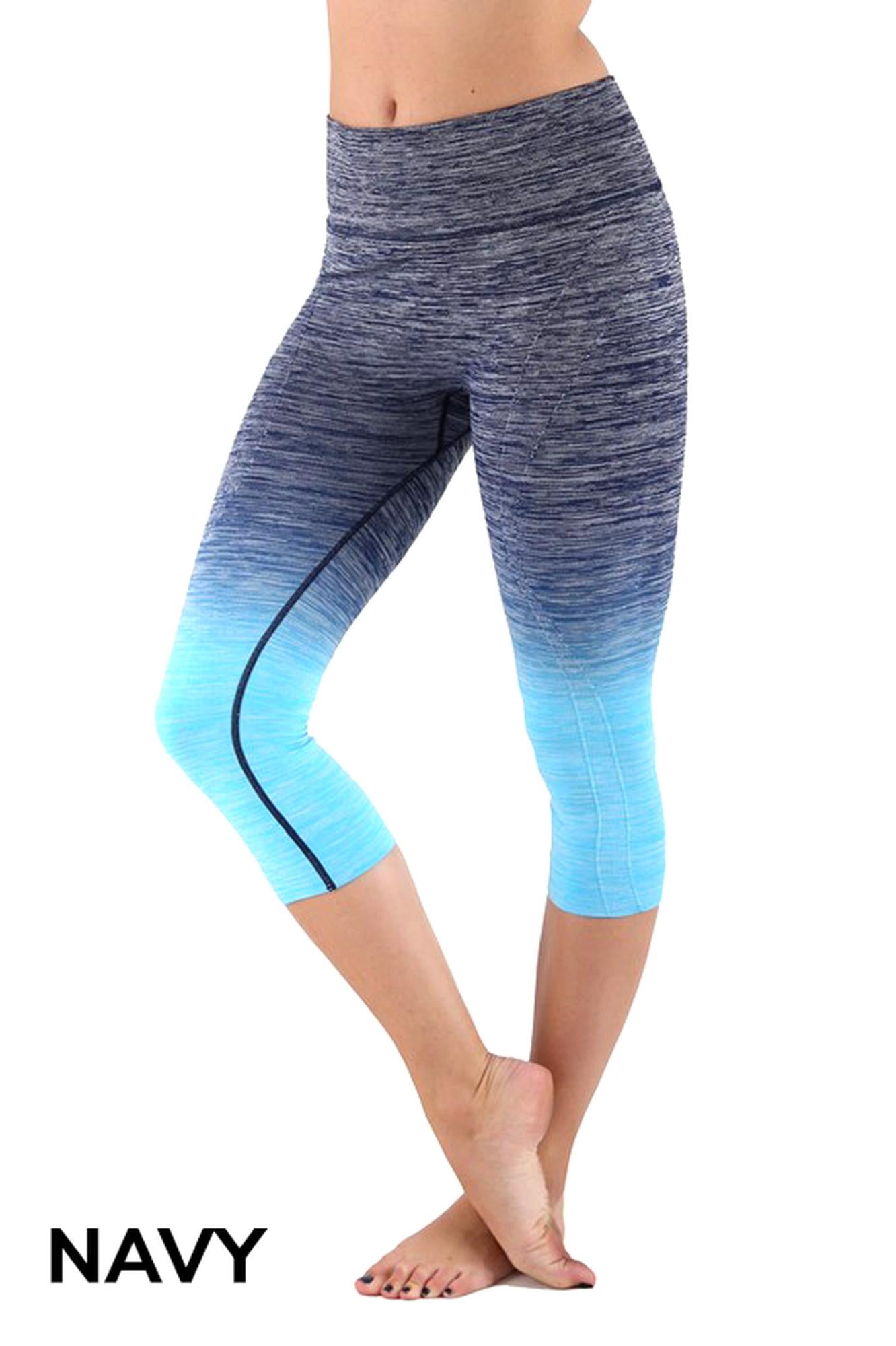 Wholesale Ombre Fusion Workout Plus Size Capris