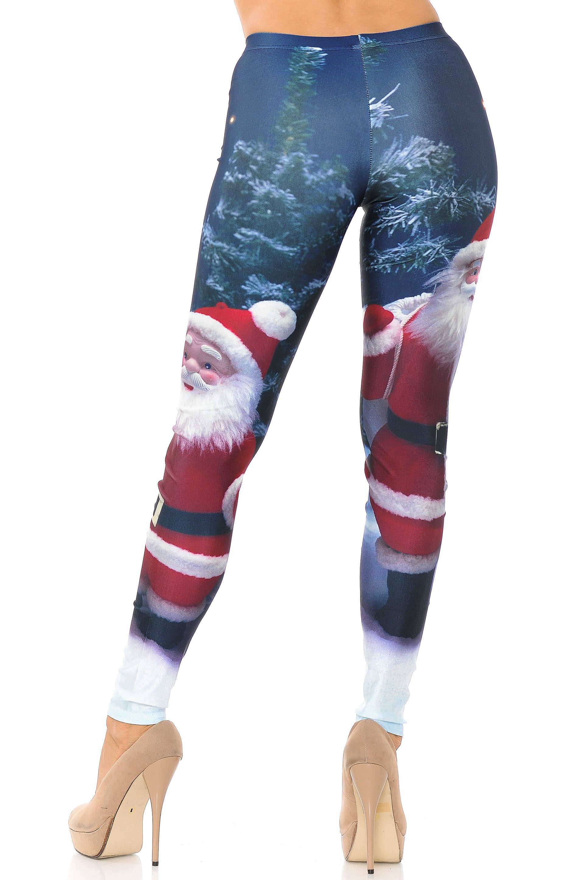 Wholesale Santa Claus Plus Size Leggings