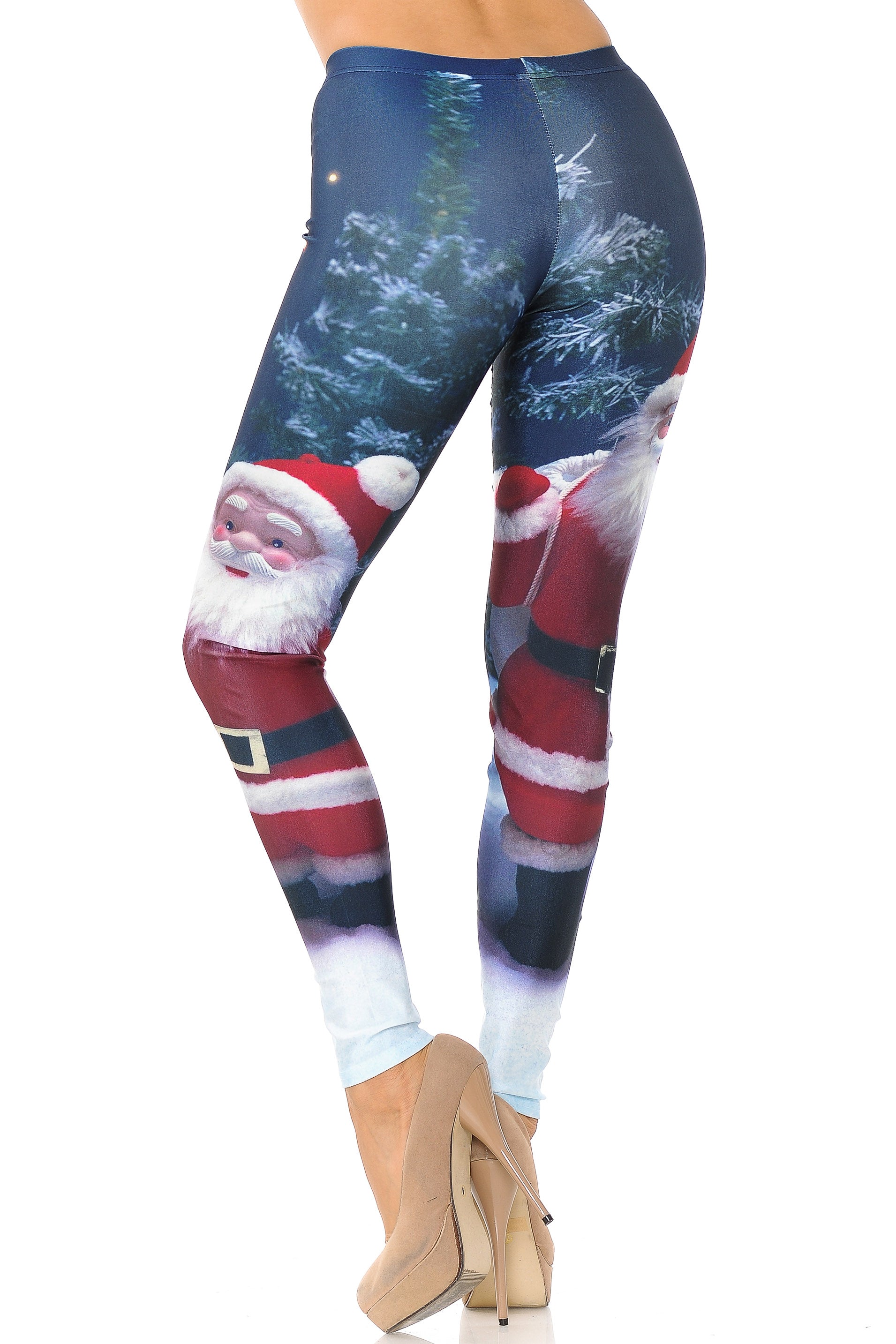 Wholesale Santa Claus Plus Size Leggings