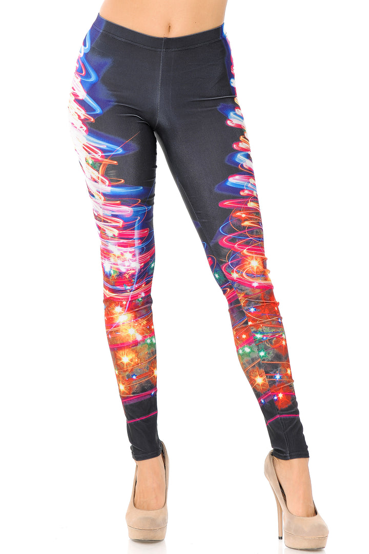 Wholesale Christmas Tree Magic Plus Size Leggings