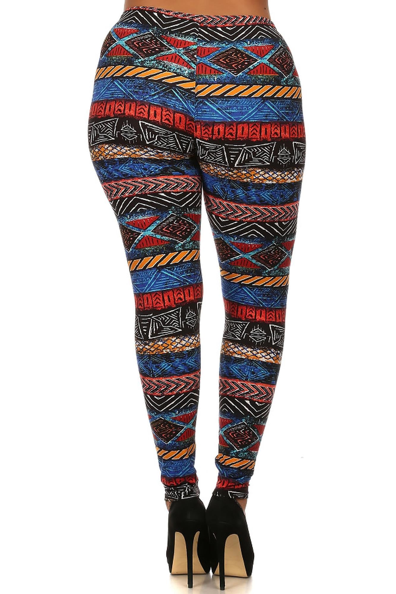Wholesale Buttery Smooth Tulum Tribal Plus Size Leggings