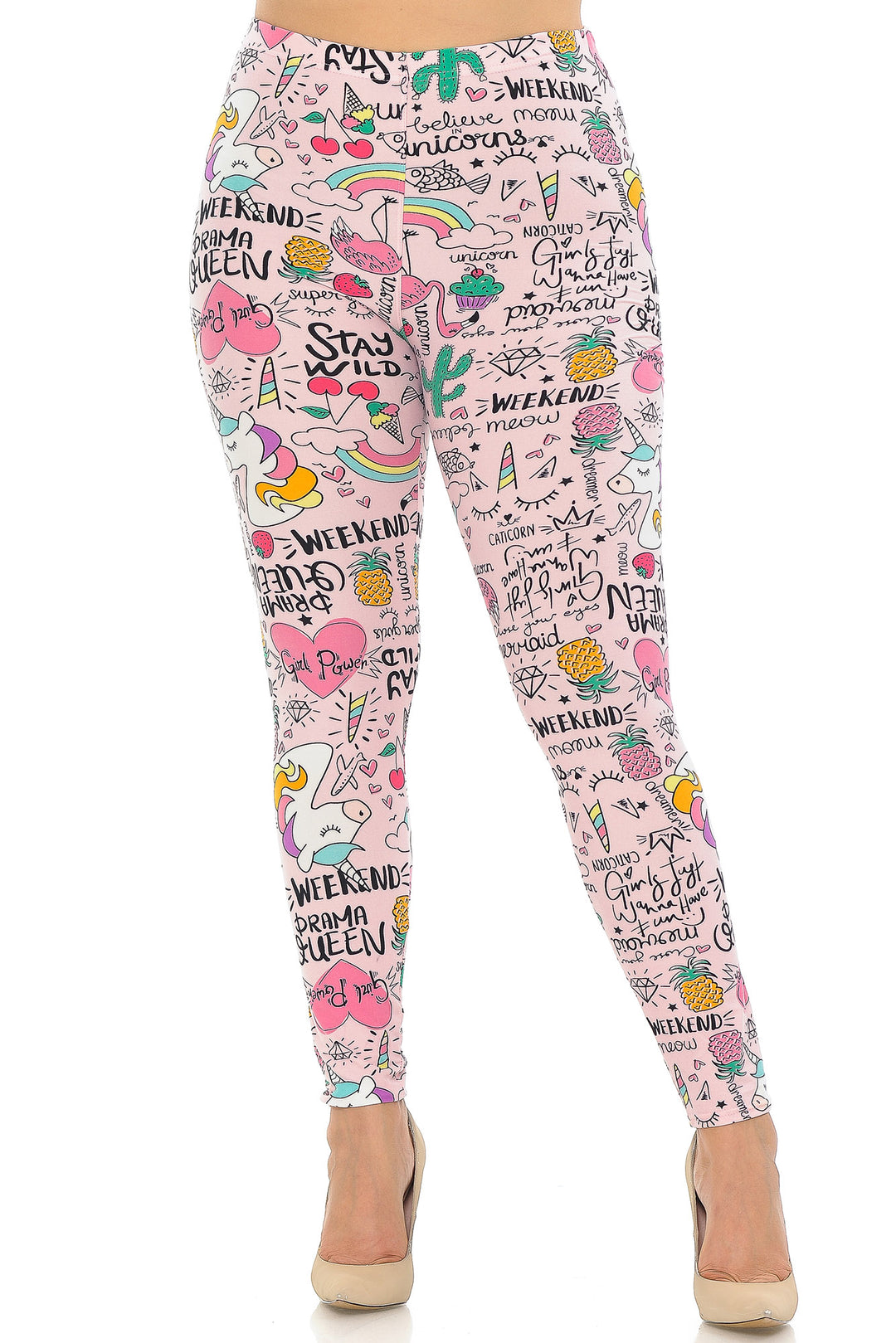 Wholesale Buttery Smooth Weekend Drama Queen Plus Size Leggings
