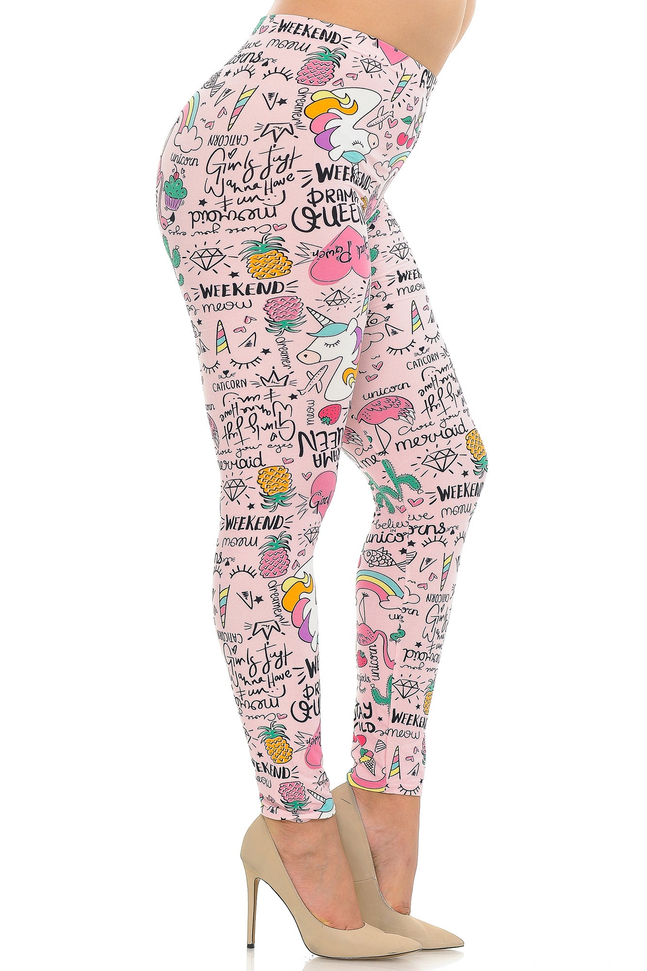 Wholesale Buttery Smooth Weekend Drama Queen Plus Size Leggings