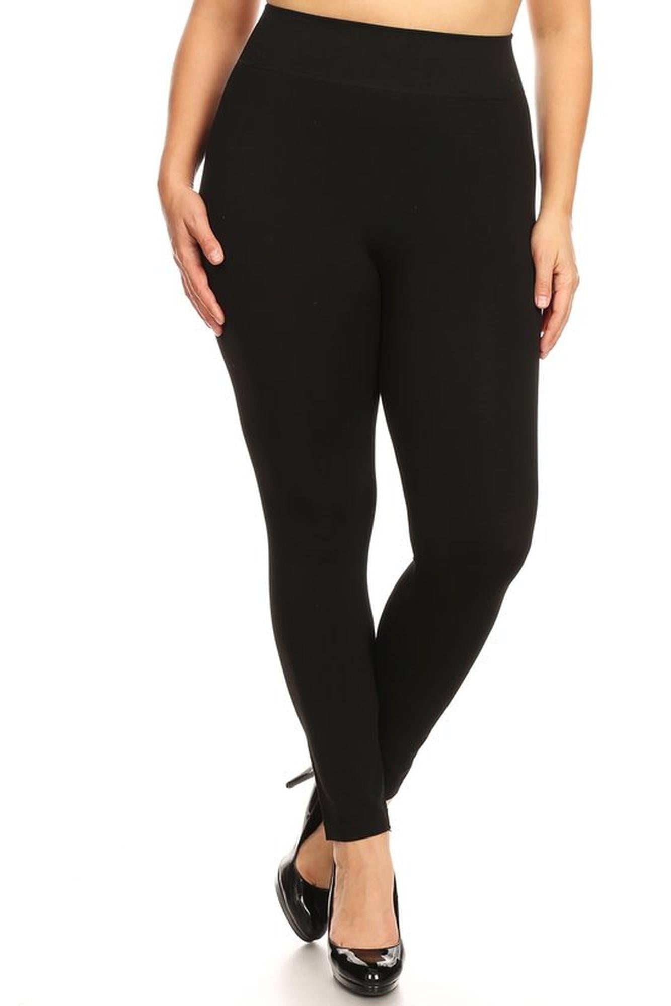 Wholesale Premium Basic Plus Size High Waisted Leggings
