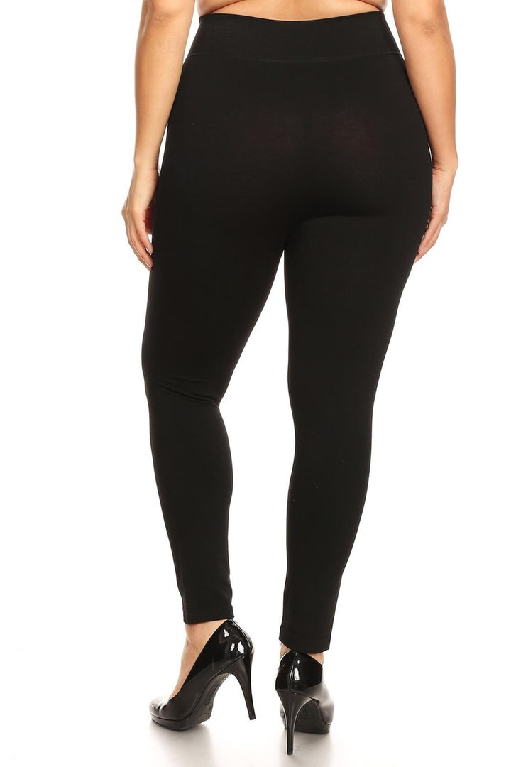 Wholesale Premium Basic Plus Size High Waisted Leggings