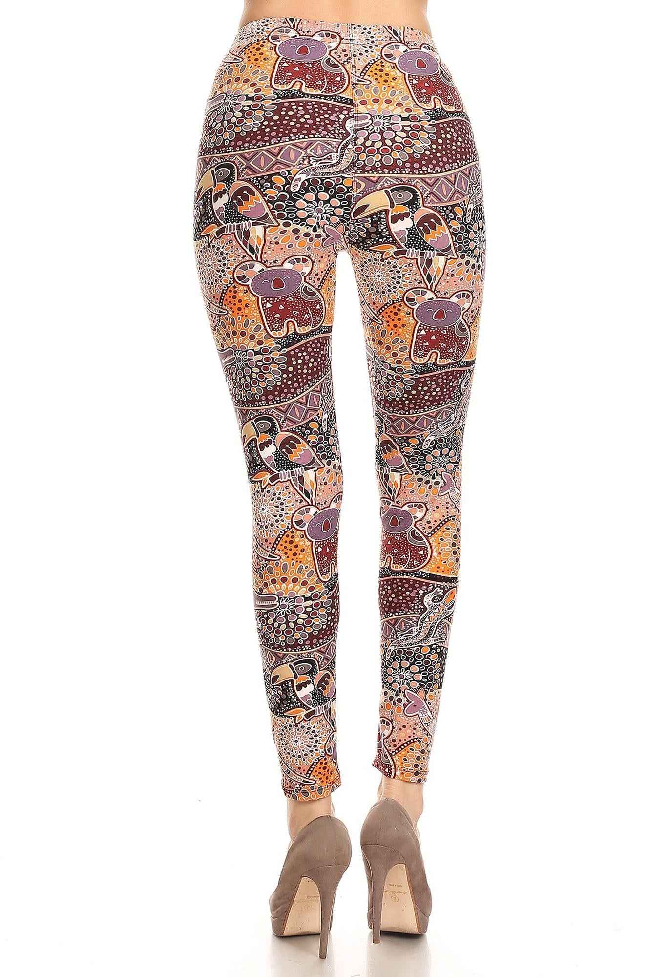 Wholesale Buttery Smooth Mosaic Tribal Animal Plus Size Leggings