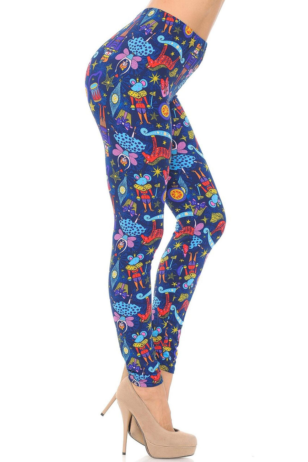 Wholesale Buttery Smooth Nutcracker Christmas Trinkets Plus Size Leggings