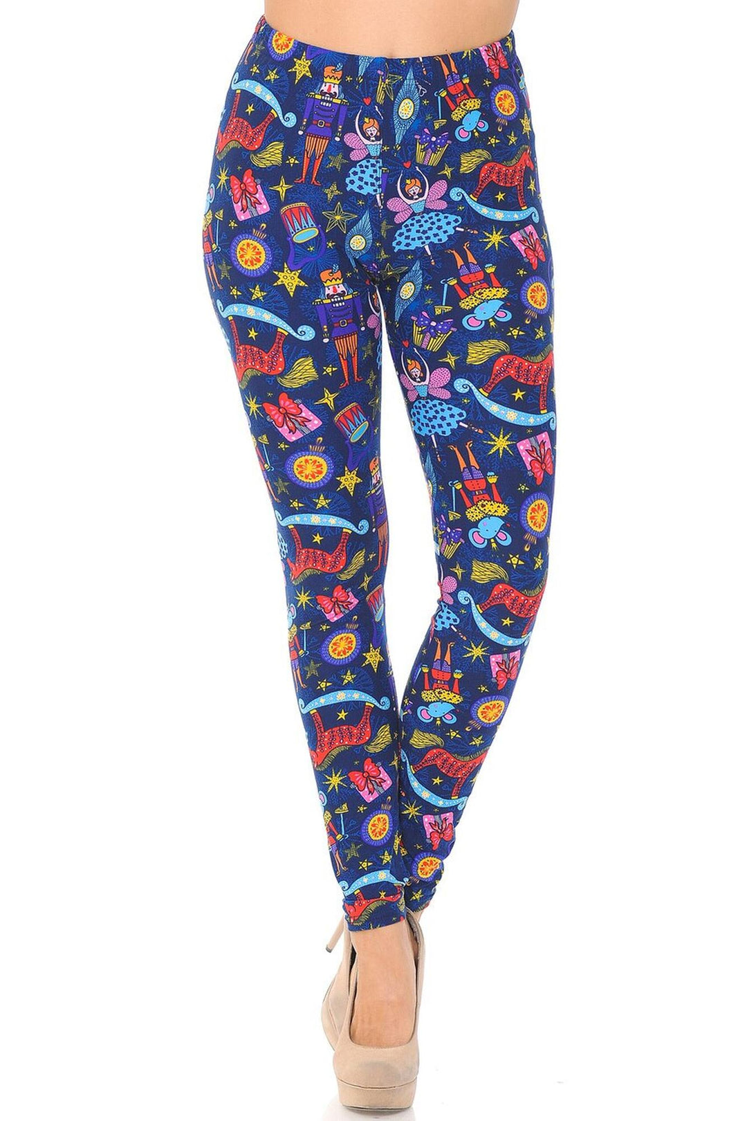 Wholesale Buttery Smooth Nutcracker Christmas Trinkets Plus Size Leggings