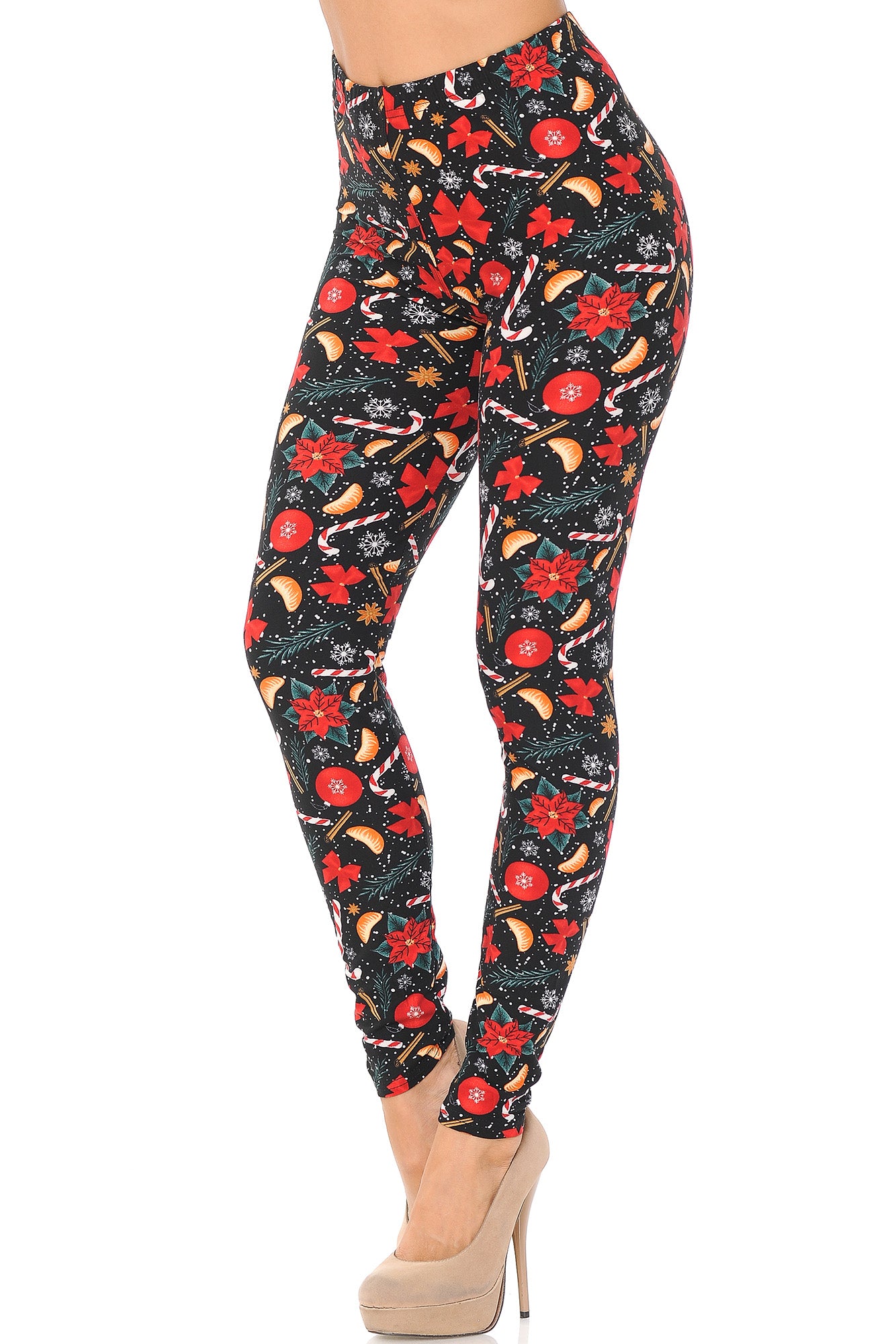 Wholesale Buttery Smooth Traditional Country Christmas Plus Size Leggings