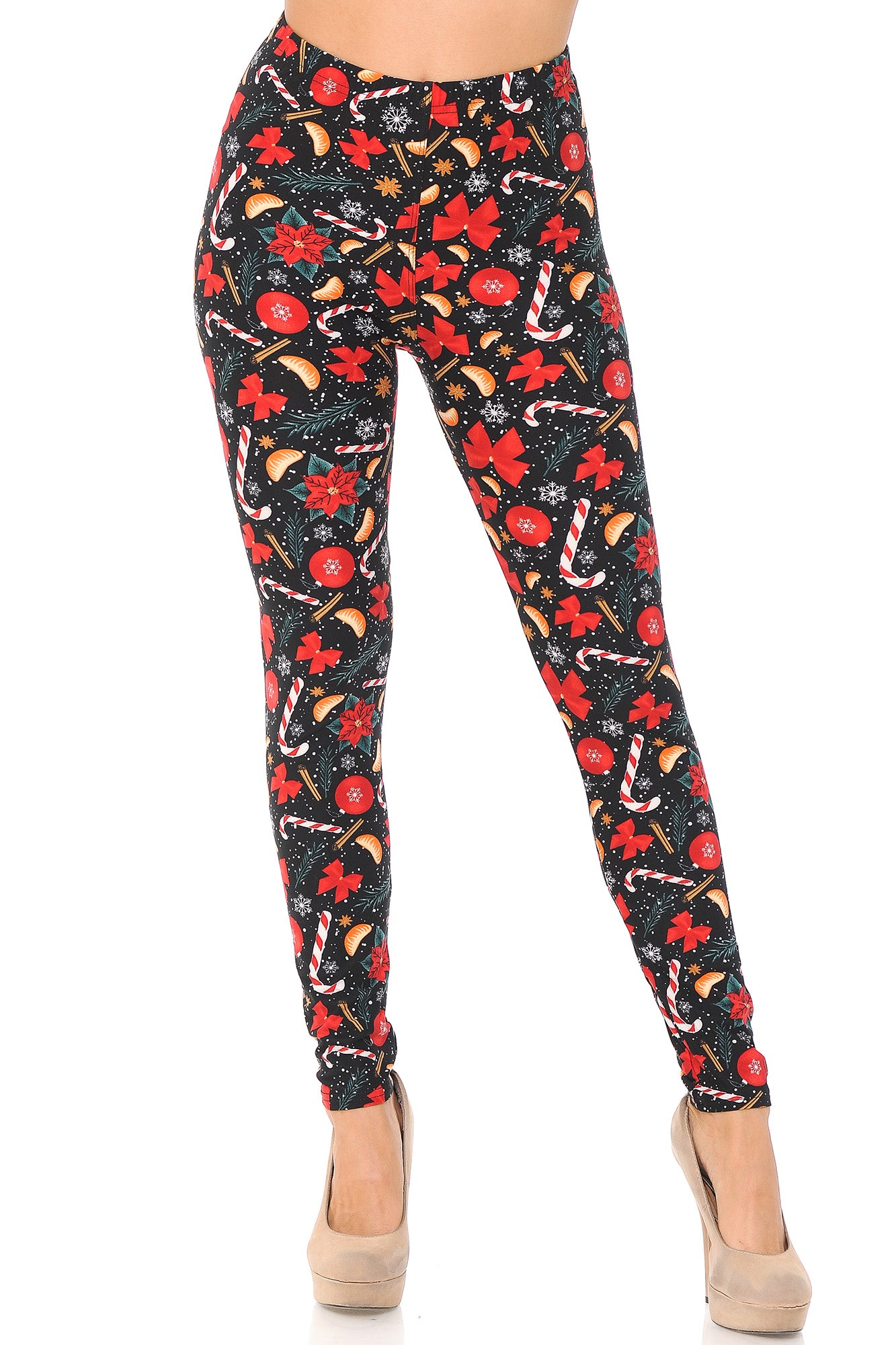 Wholesale Buttery Smooth Traditional Country Christmas Plus Size Leggings