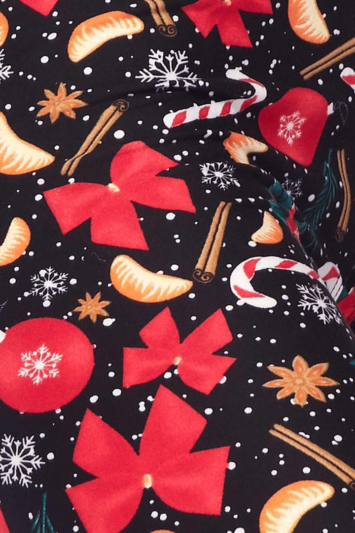 Wholesale Buttery Smooth Traditional Country Christmas Plus Size Leggings