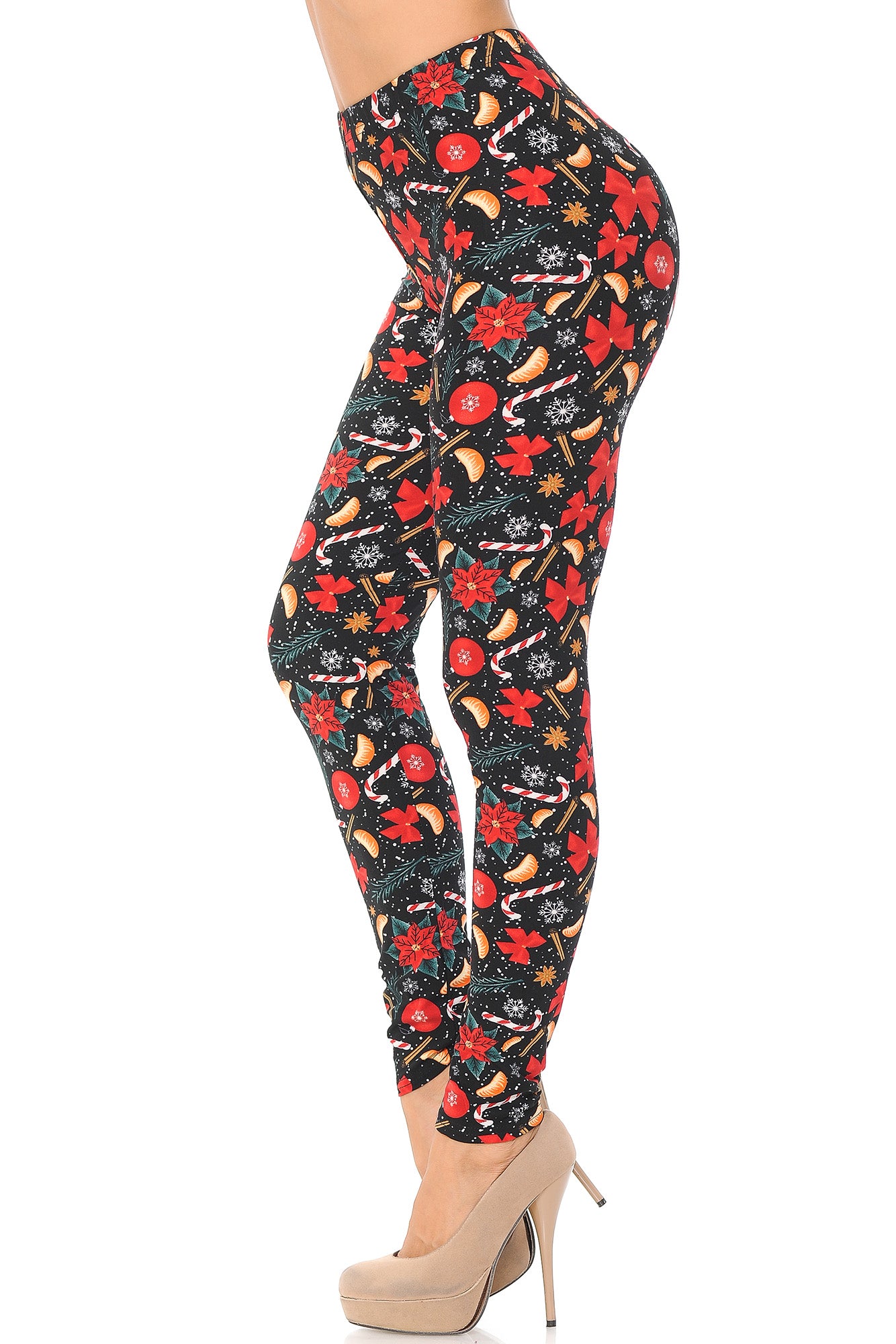 Wholesale Buttery Smooth Traditional Country Christmas Plus Size Leggings