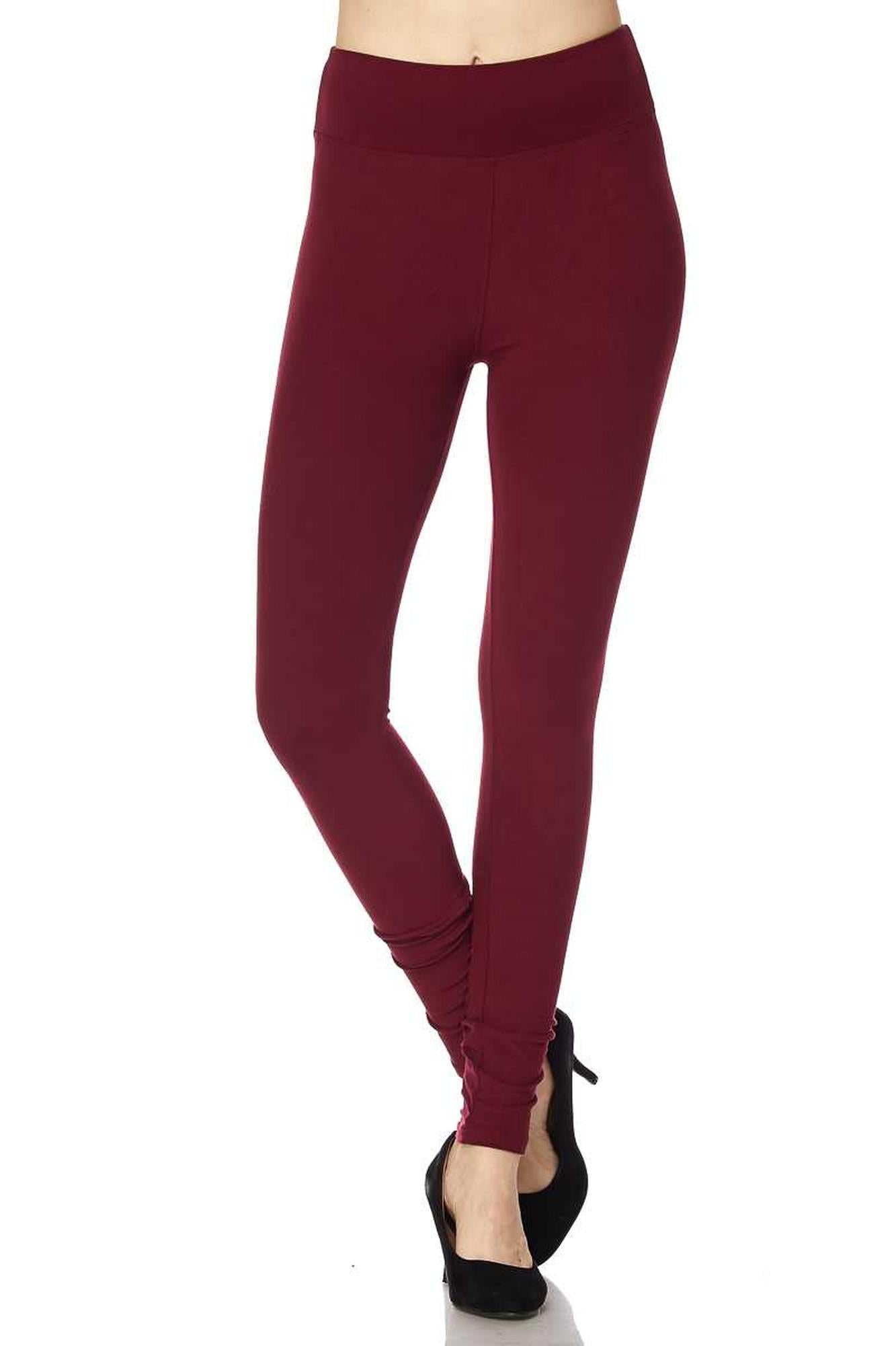 Wholesale Buttery Smooth Basic Solid High Waisted Plus Size Leggings - 3 Inch - New Mix