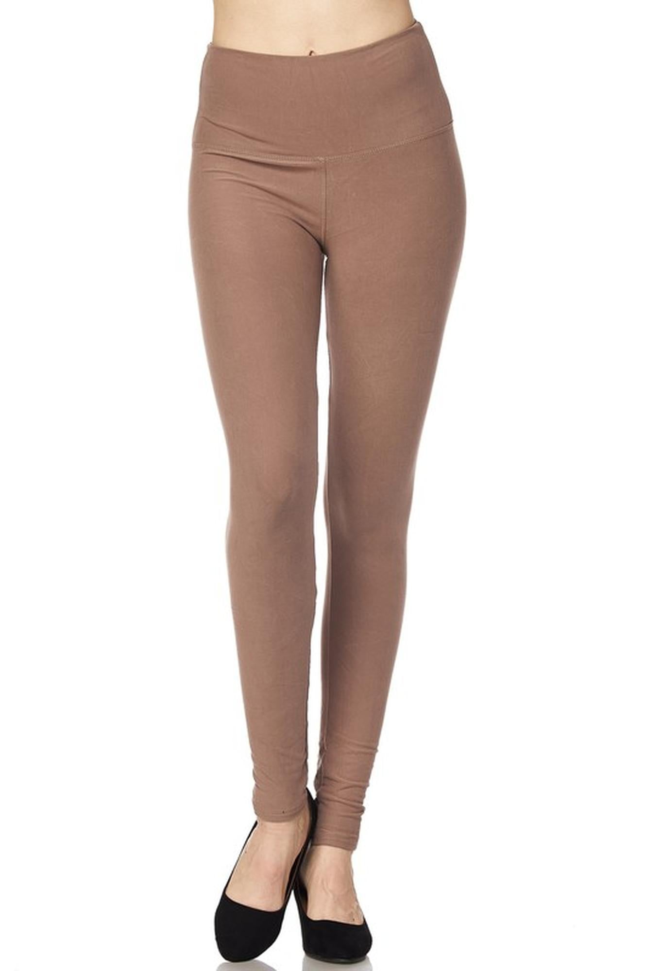 Wholesale Buttery Smooth Basic Solid High Waisted Plus Size Leggings - 5 Inch - New Mix