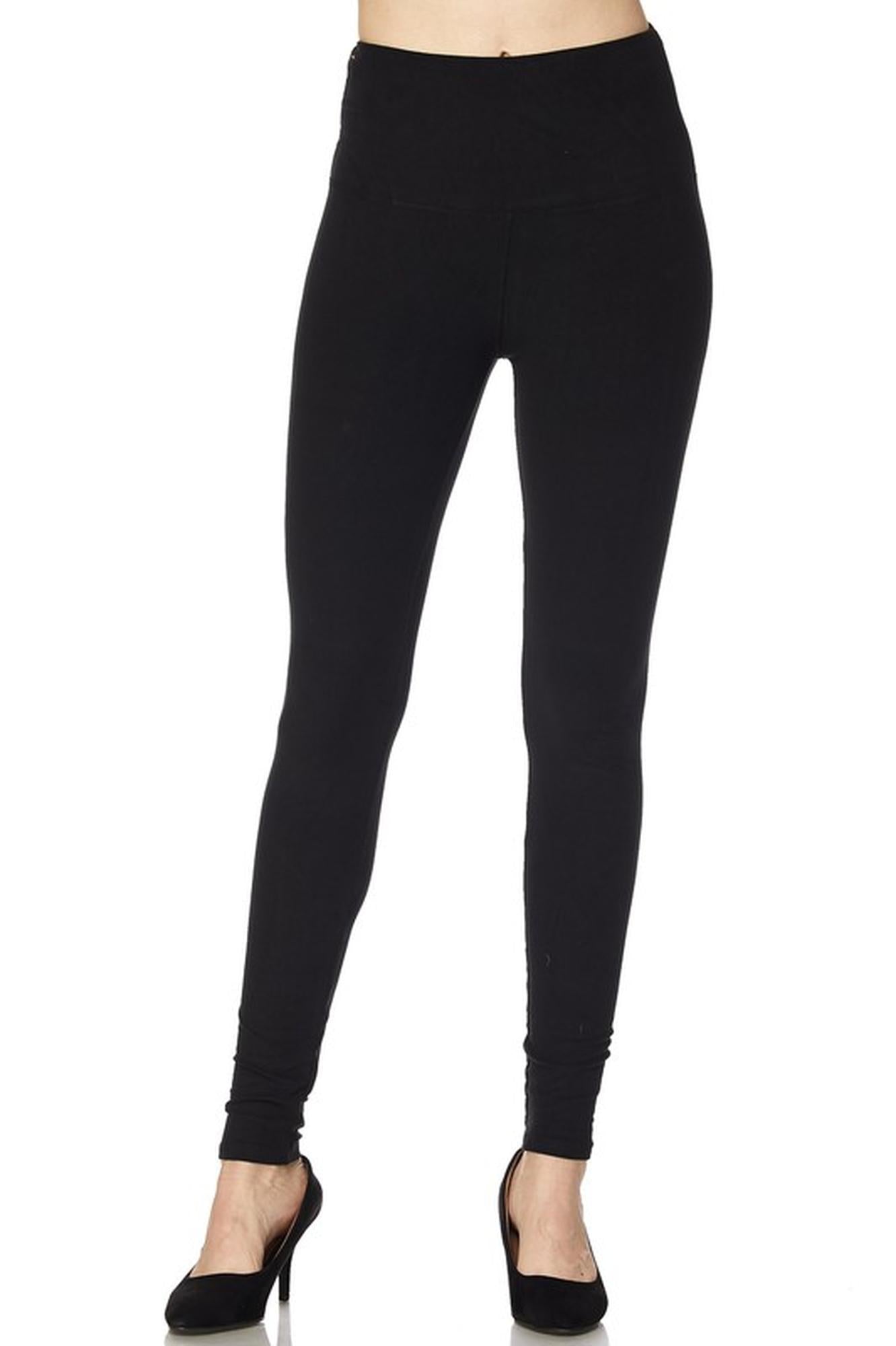 Wholesale Buttery Smooth Basic Solid High Waisted Plus Size Leggings - 5 Inch - New Mix