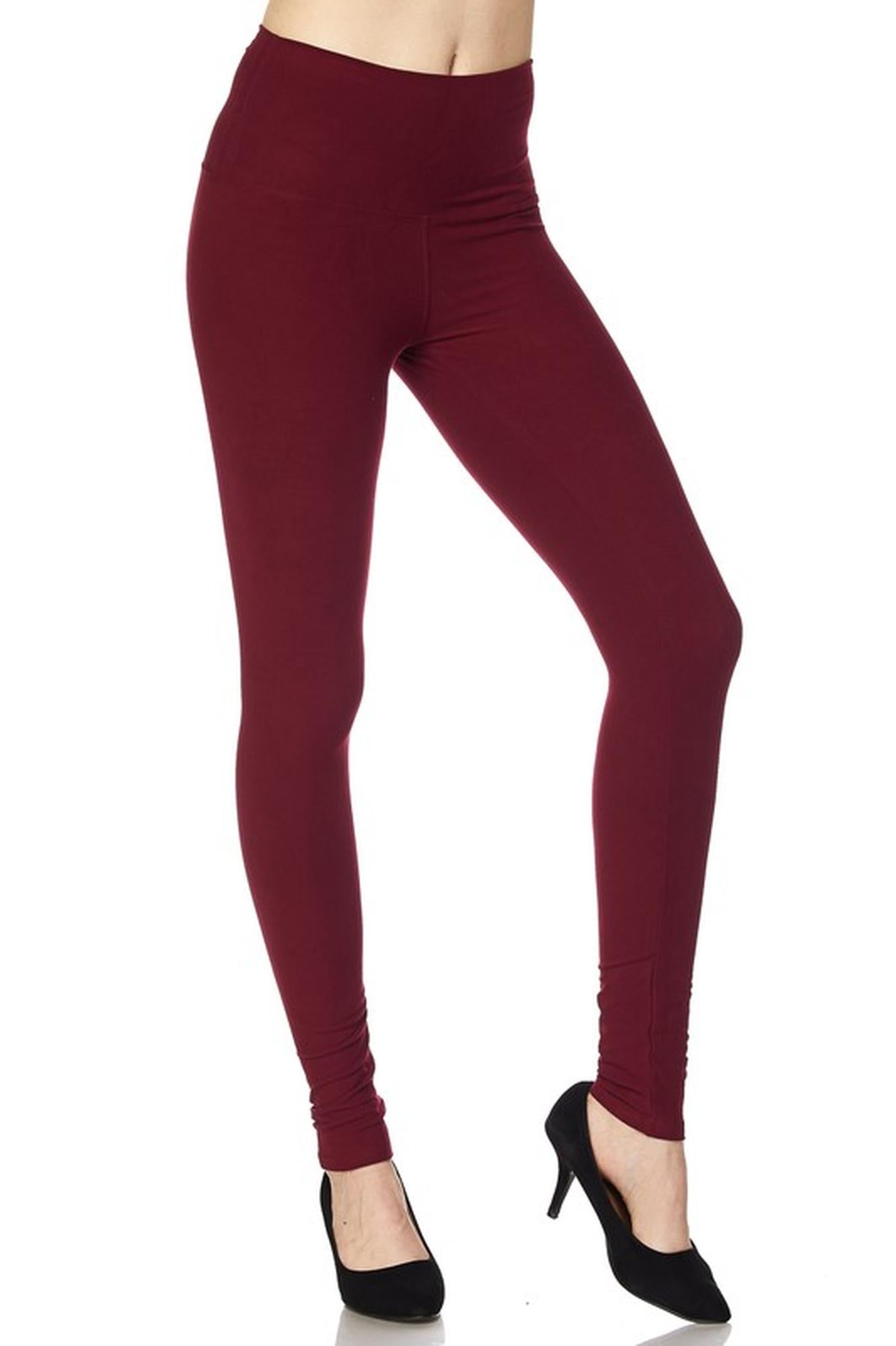 Wholesale Buttery Smooth Basic Solid High Waisted Plus Size Leggings - 5 Inch - New Mix