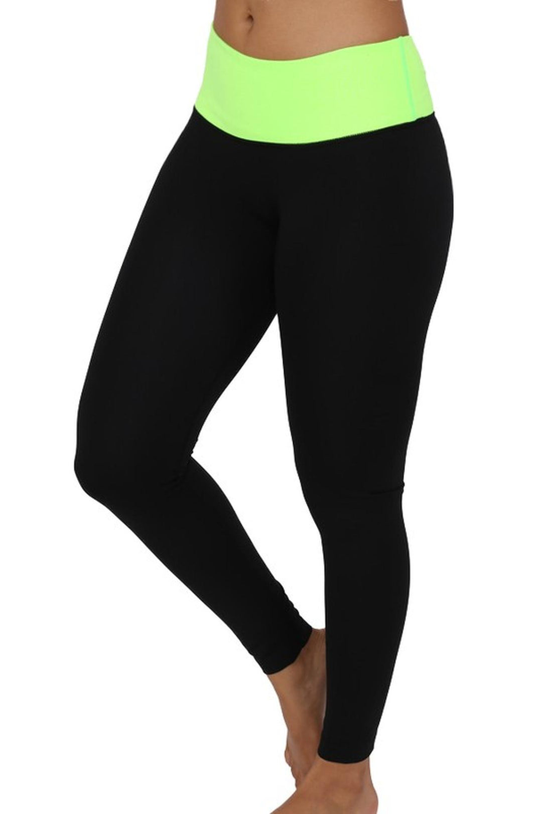 Wholesale Contrast Basic Women's Workout Leggings