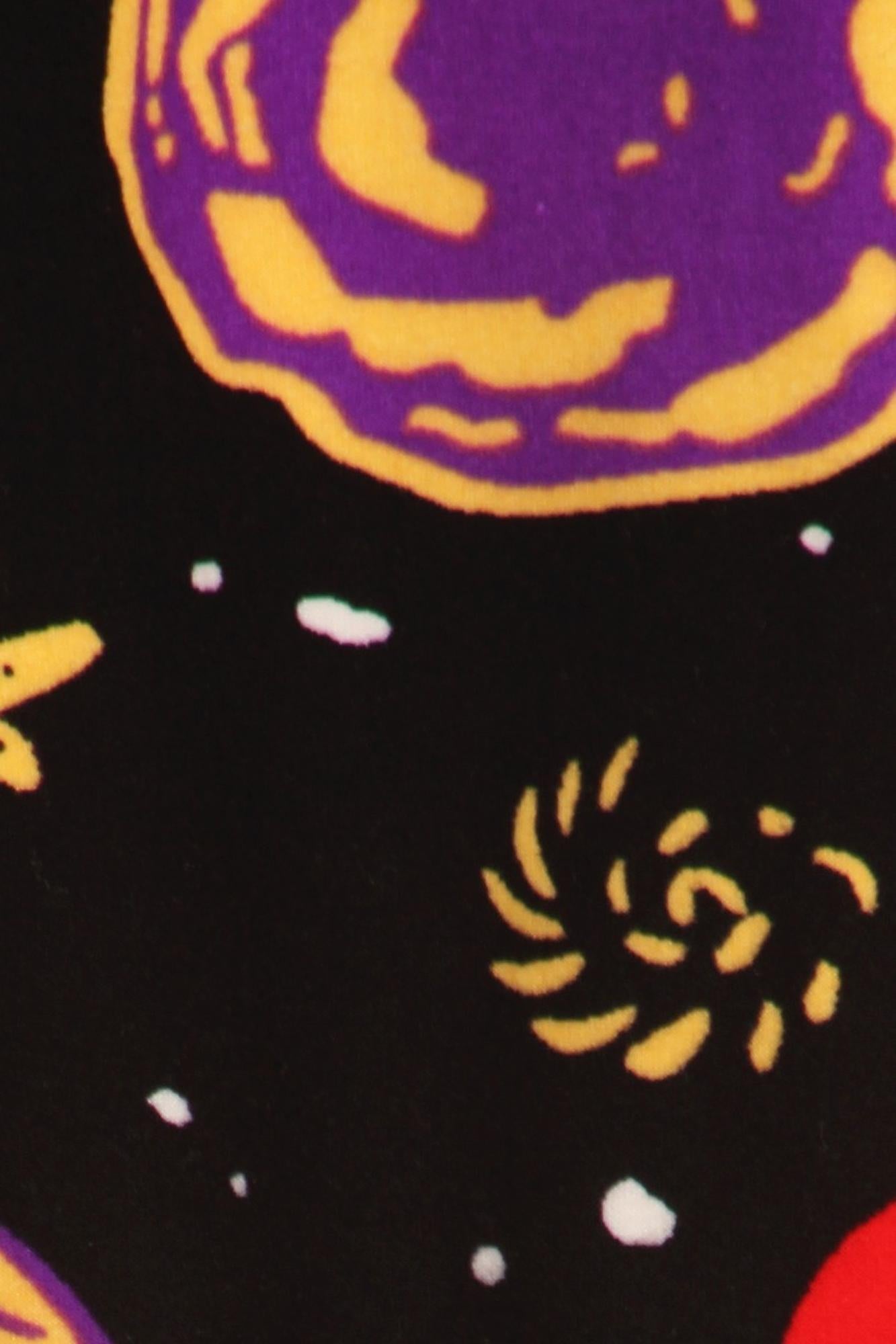 Wholesale Buttery Smooth Planets in Space Plus Size Leggings