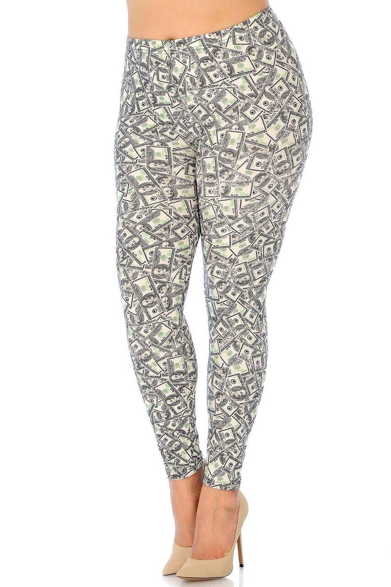 Wholesale Buttery Smooth Money Plus Size Leggings