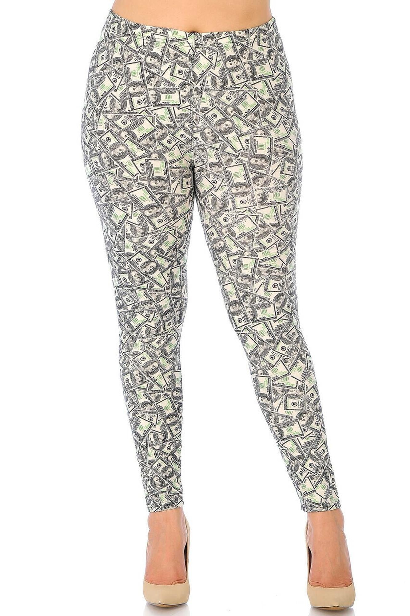 Wholesale Buttery Smooth Money Plus Size Leggings
