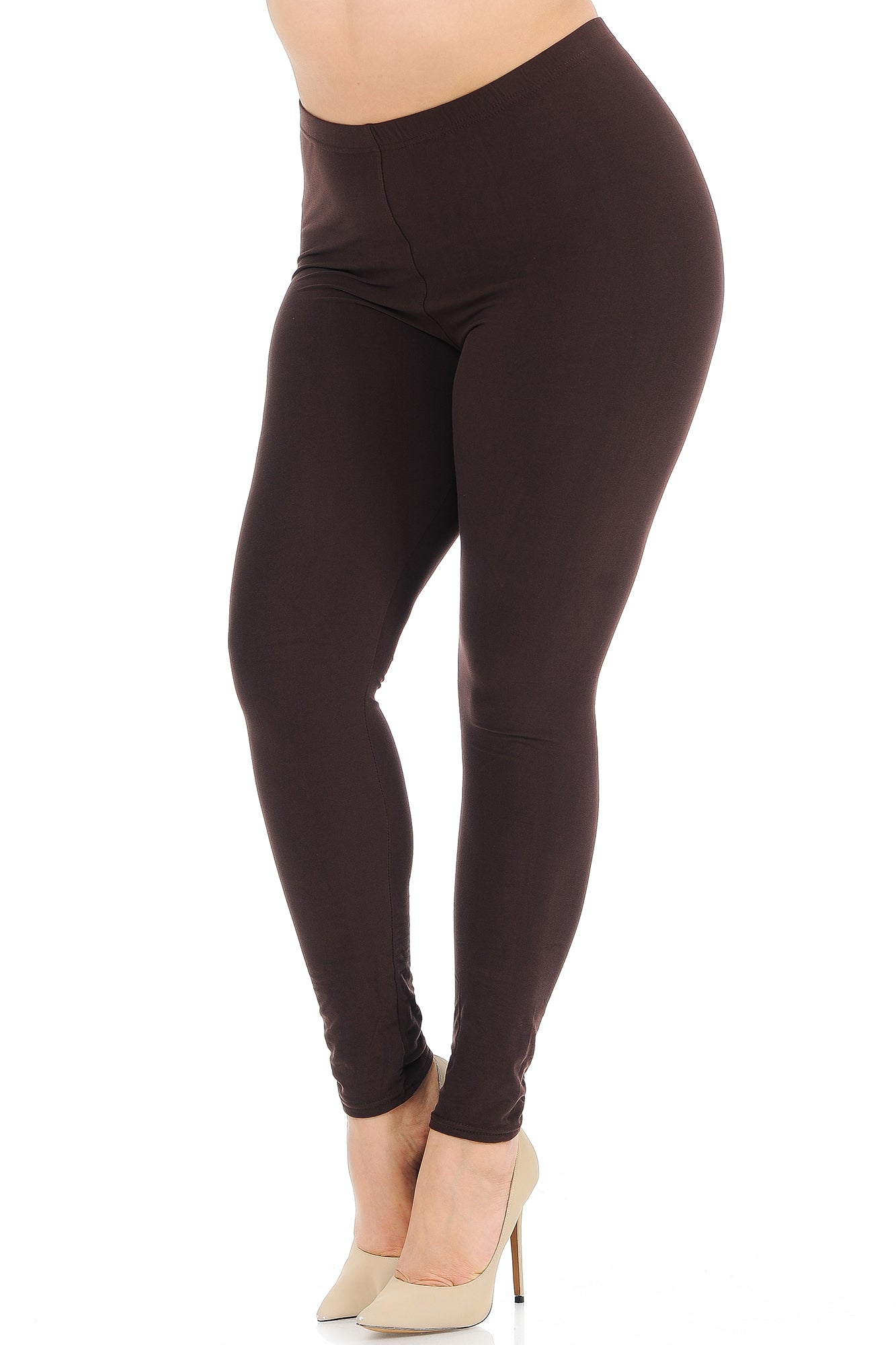 Wholesale Buttery Smooth Basic Solid Plus Size Leggings - New Mix