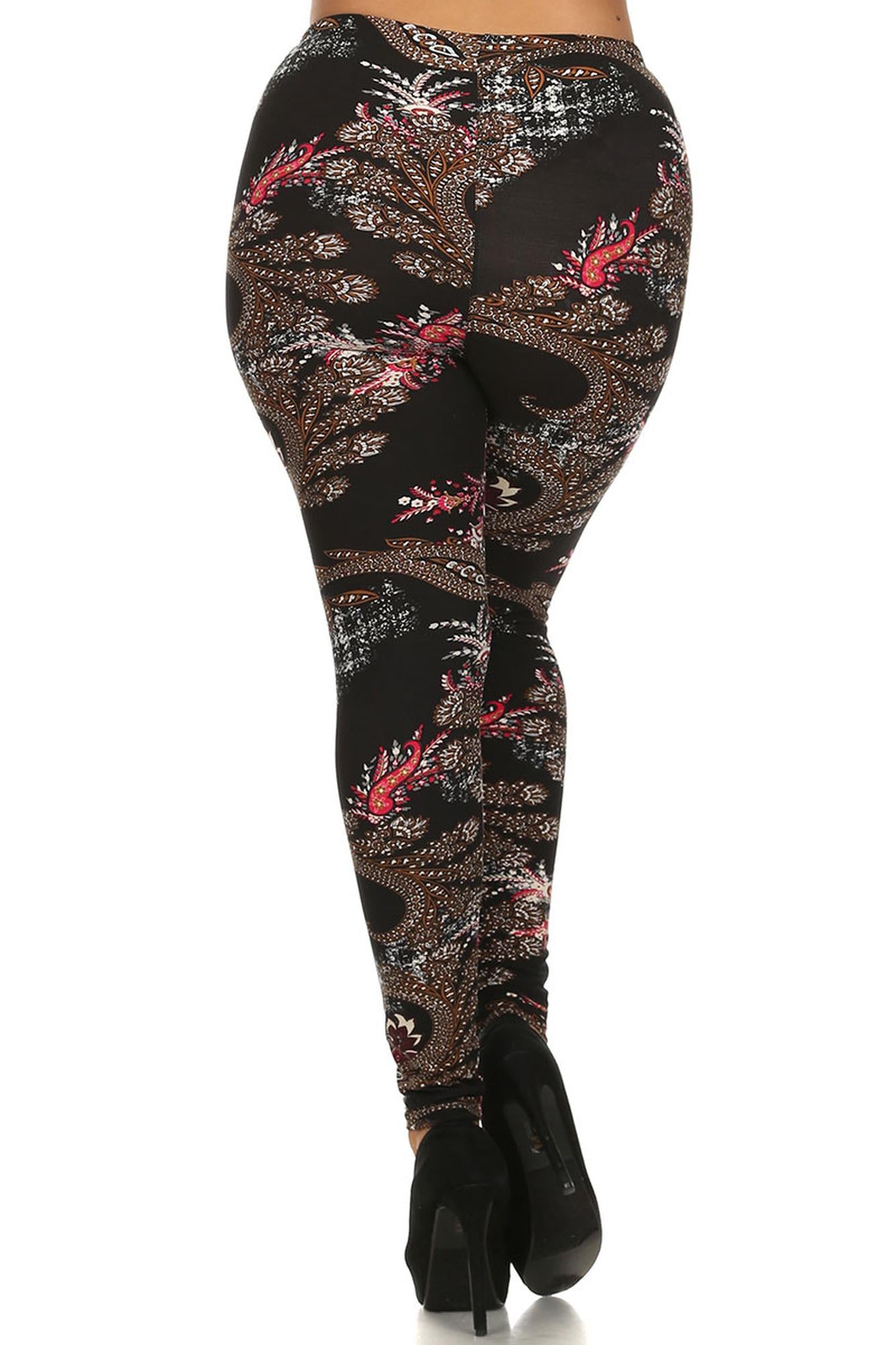 Wholesale Buttery Smooth Berry Plume Plus Size Leggings