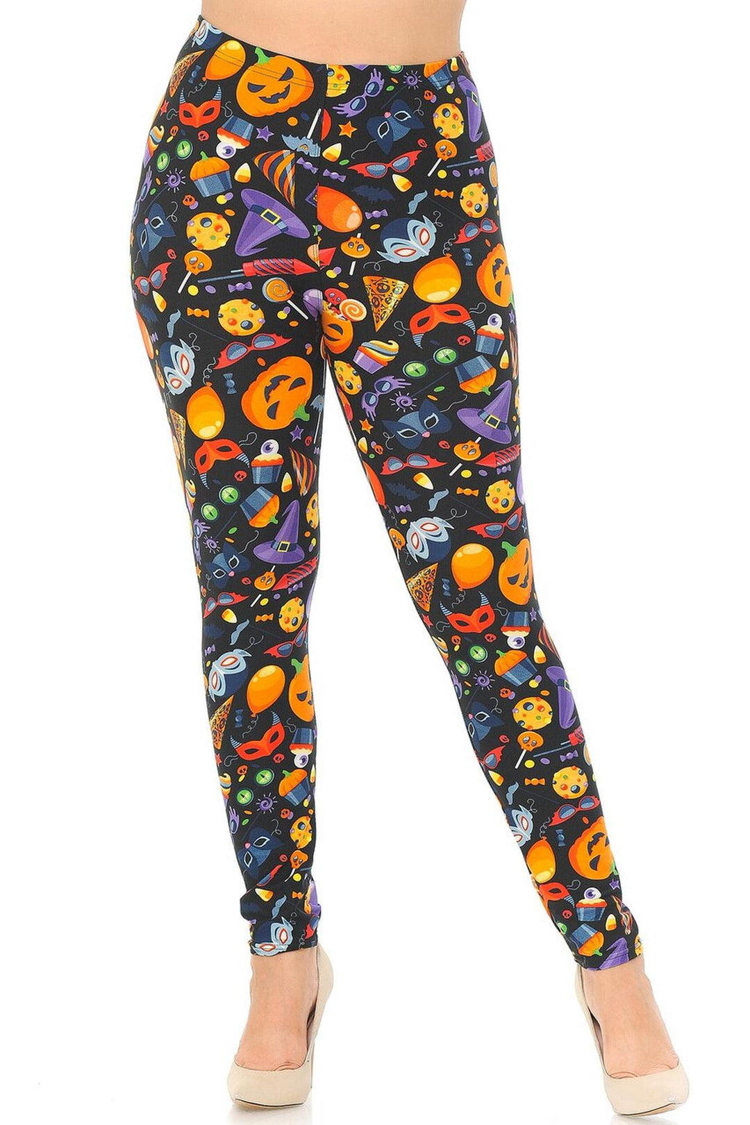 Wholesale Buttery Smooth Halloween Medley Plus Size Leggings