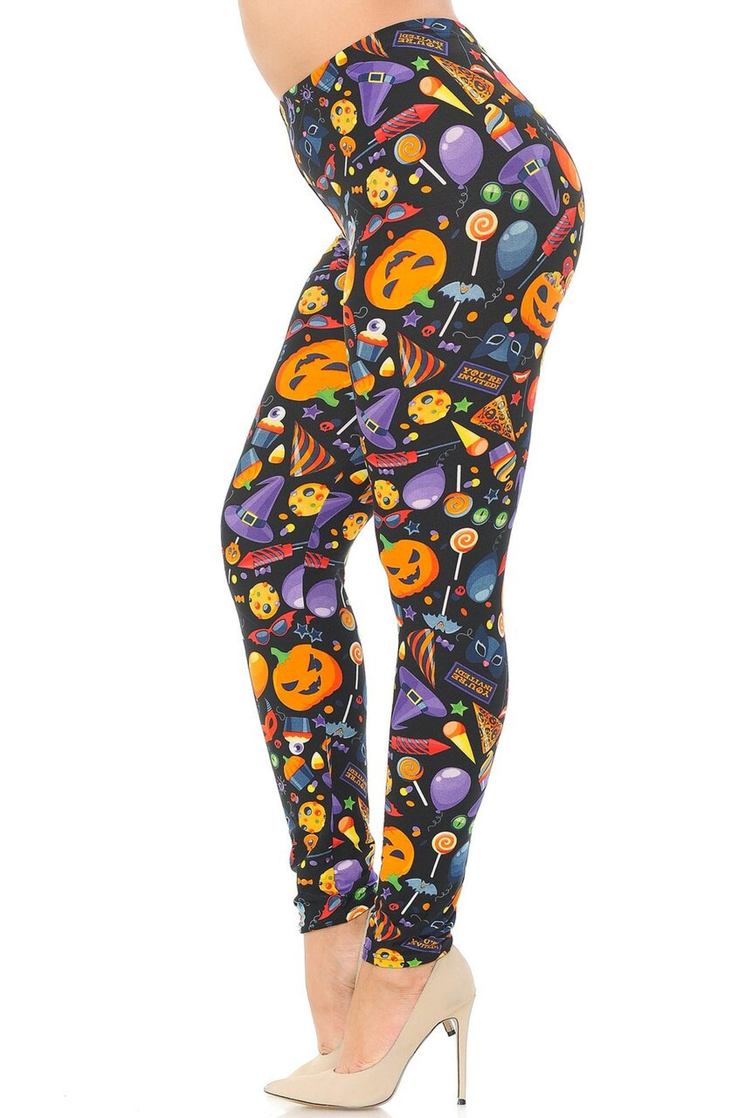 Wholesale Buttery Smooth Halloween Medley Plus Size Leggings