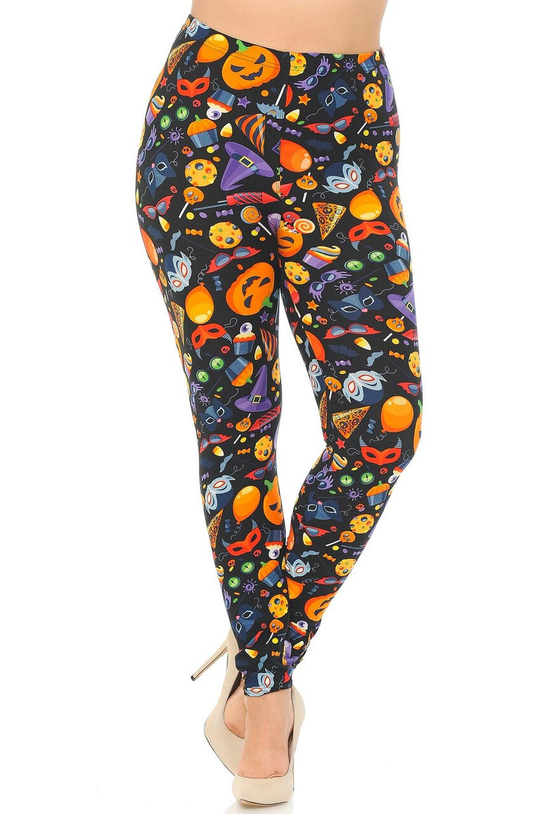 Wholesale Buttery Smooth Halloween Medley Plus Size Leggings