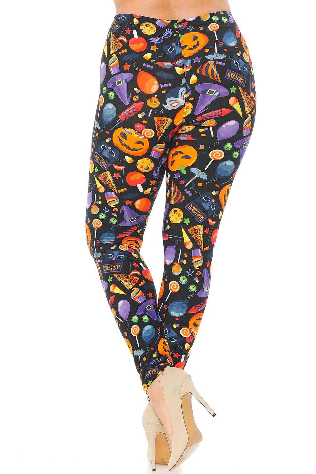 Wholesale Buttery Smooth Halloween Medley Plus Size Leggings