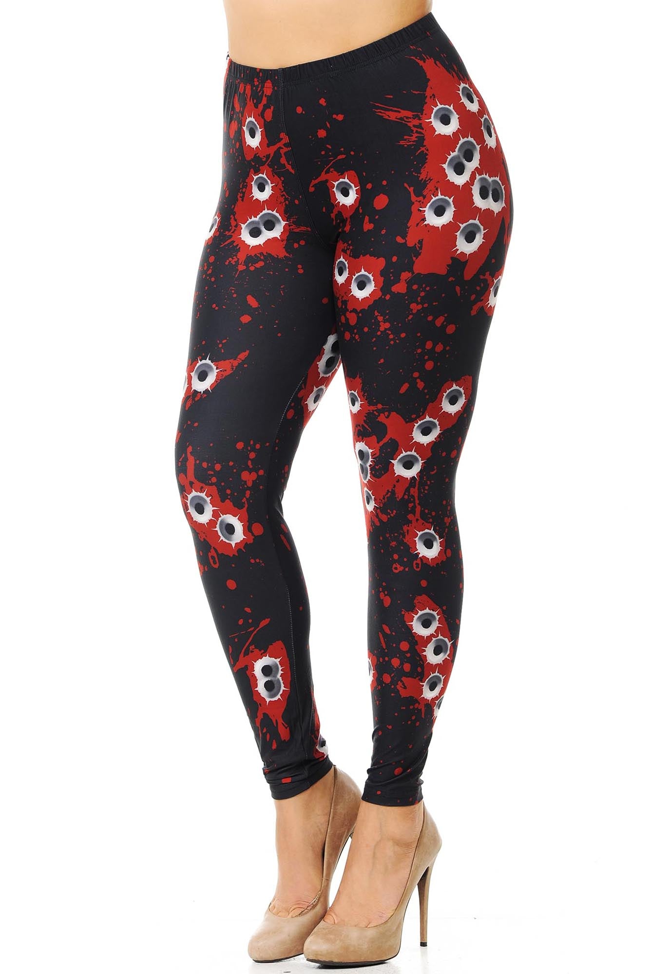 Wholesale Creamy Soft Drive By Shooting Plus Size Leggings