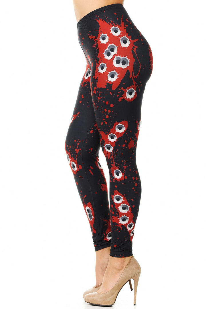 Wholesale Creamy Soft Drive By Shooting Plus Size Leggings