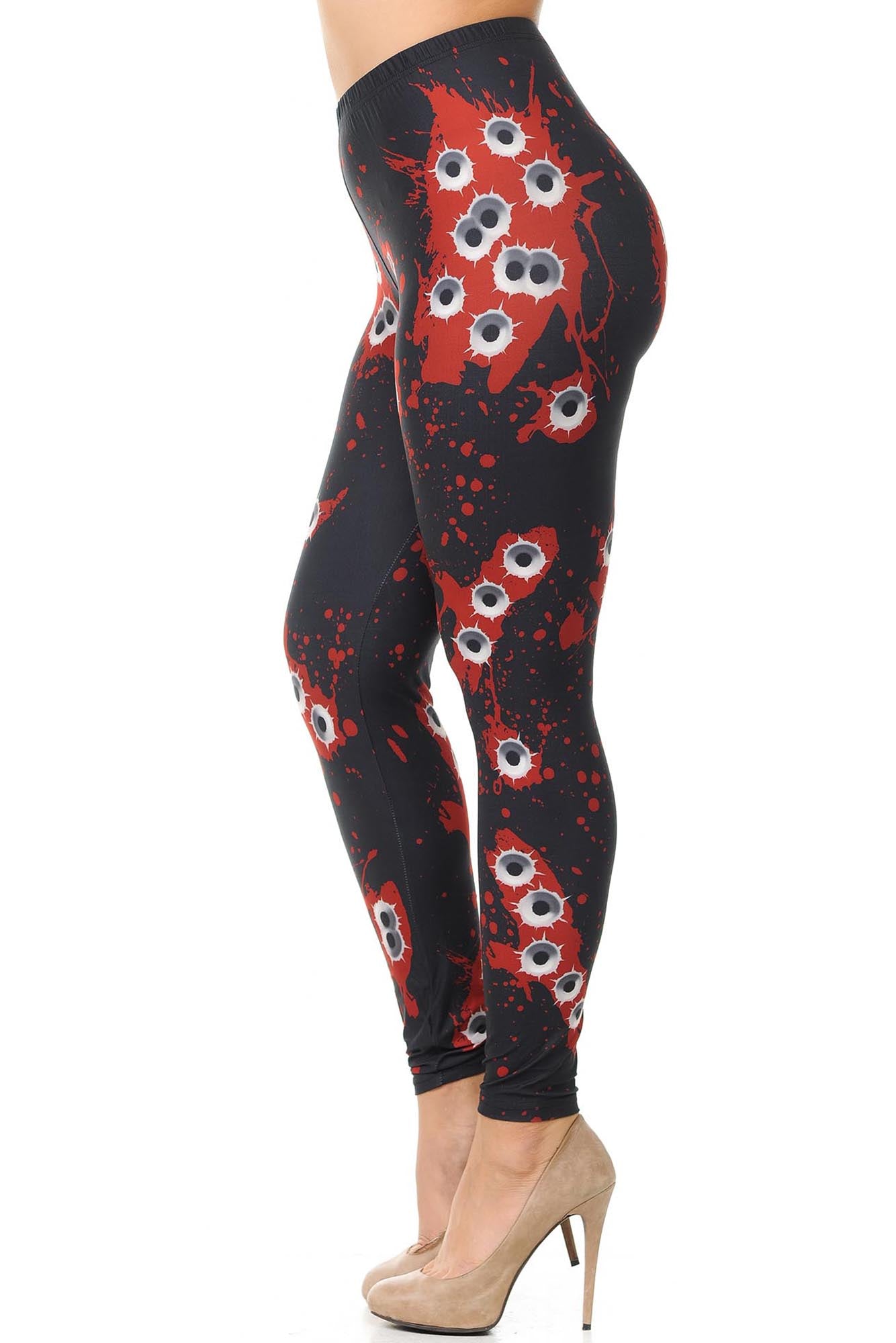 Wholesale Creamy Soft Drive By Shooting Plus Size Leggings