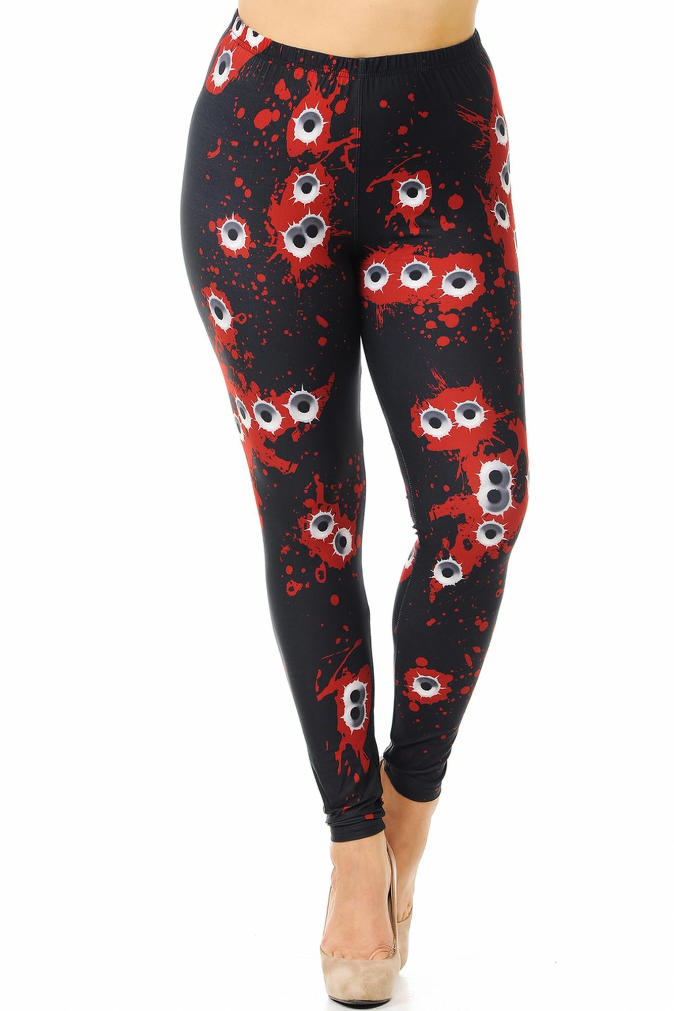 Wholesale Creamy Soft Drive By Shooting Plus Size Leggings