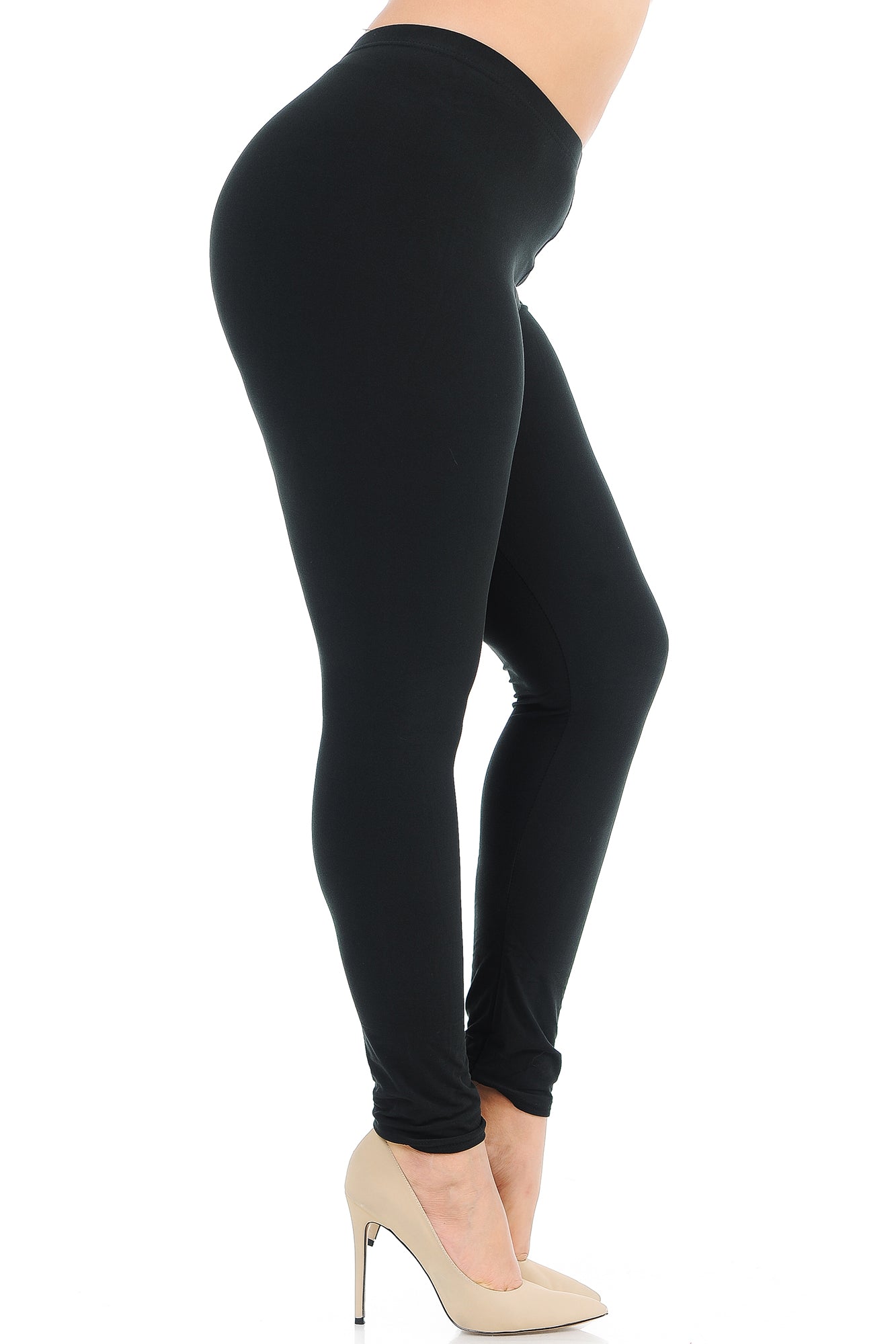 Wholesale Buttery Smooth Basic Solid Plus Size Leggings - New Mix