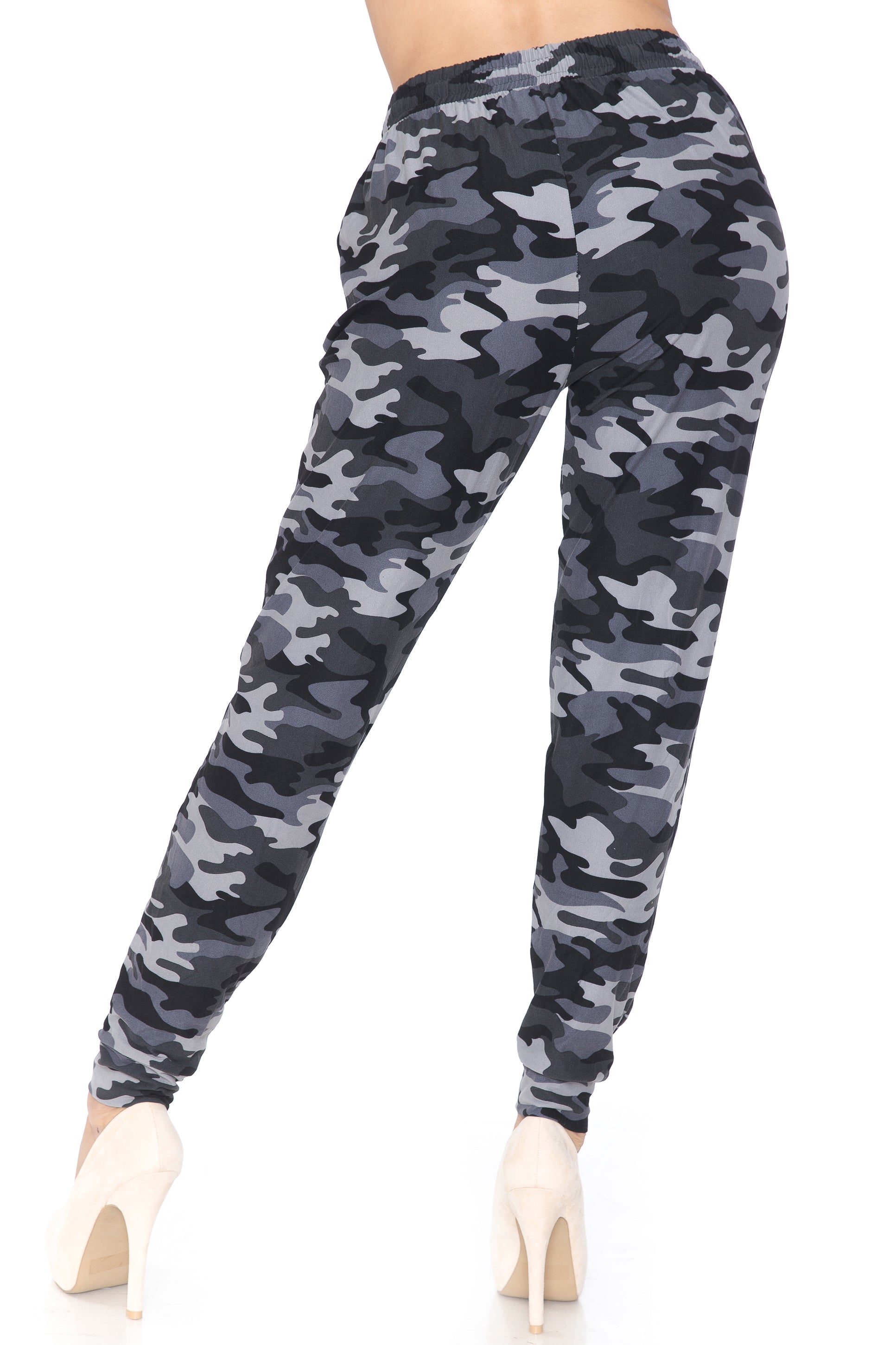 Wholesale Buttery Smooth Charcoal Camouflage Plus Size Joggers - New Mix