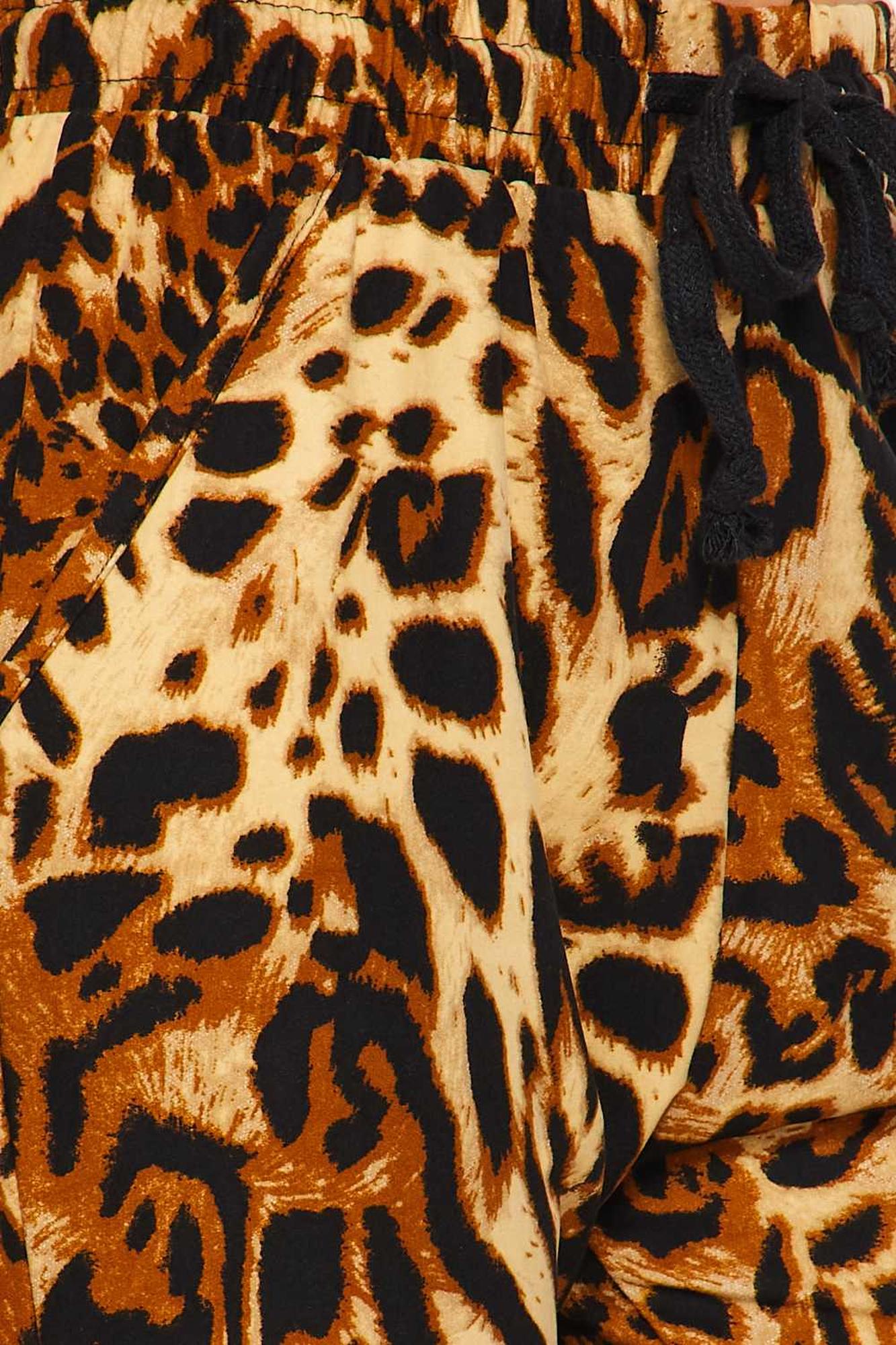 Wholesale Buttery Smooth Predator Leopard Plus Size Joggers