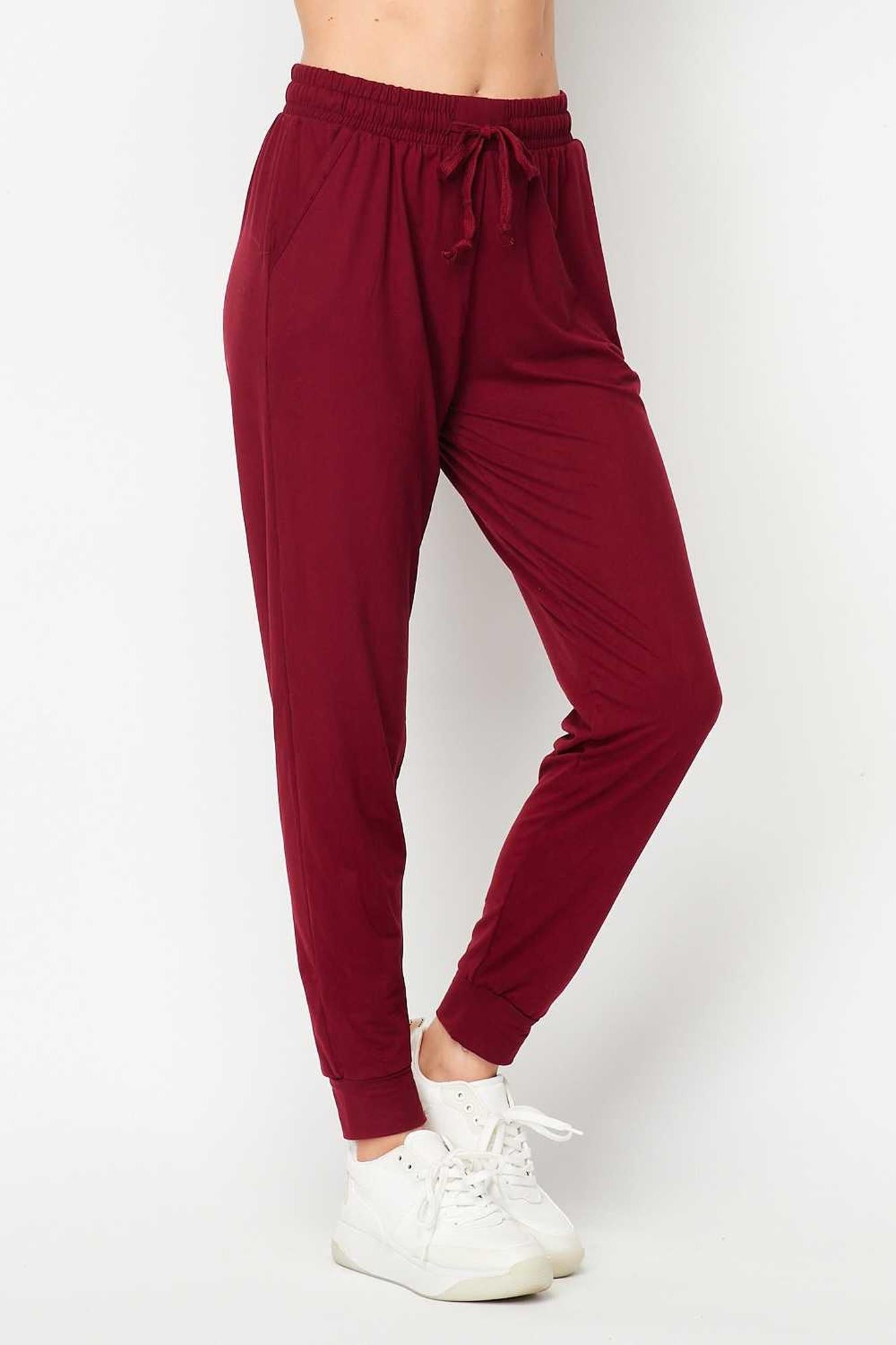 Wholesale Buttery Smooth Basic Solid Plus Size Joggers - New Mix