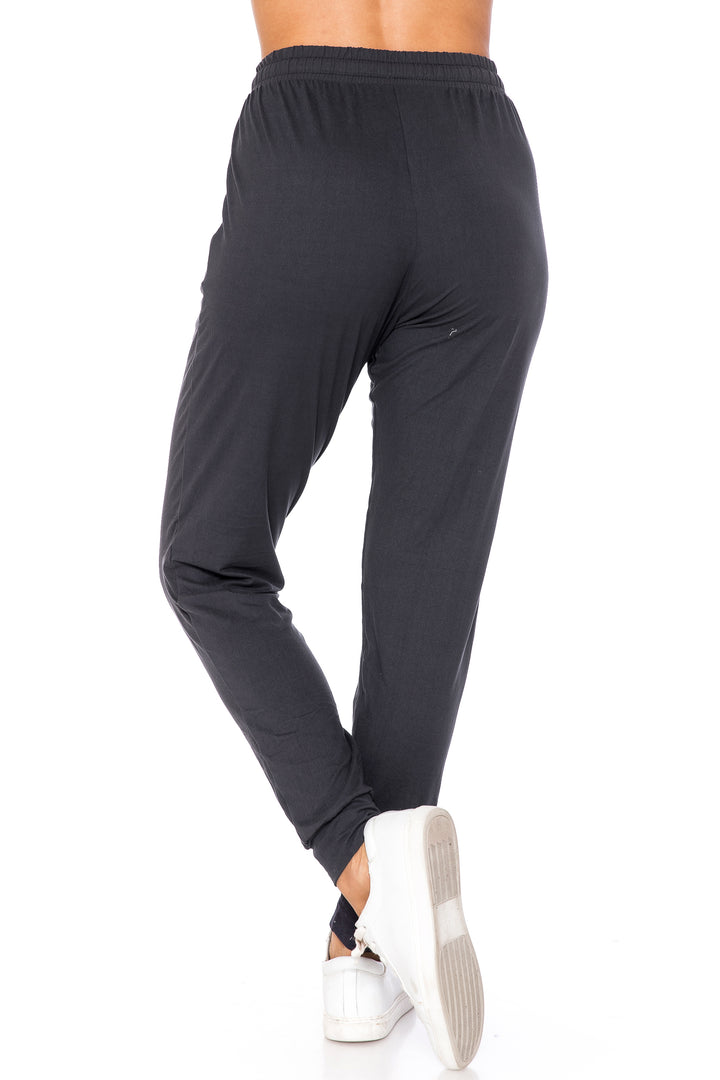 Wholesale Buttery Smooth Basic Solid Plus Size Joggers - New Mix