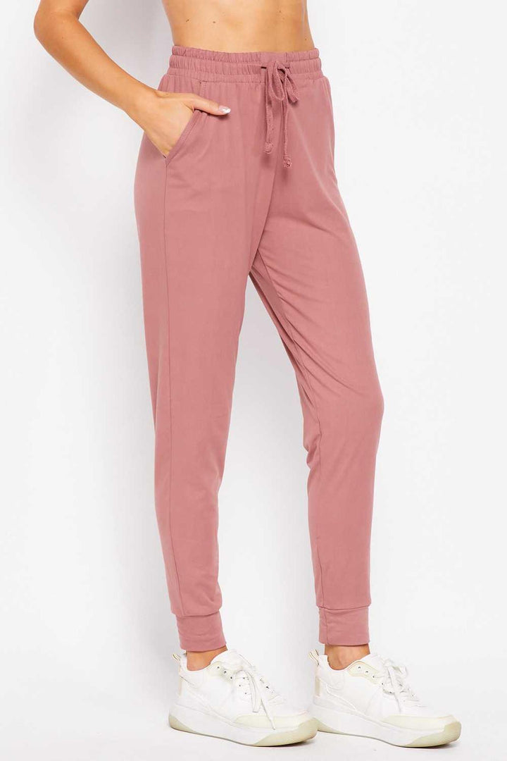 Wholesale Buttery Smooth Basic Solid Plus Size Joggers - New Mix
