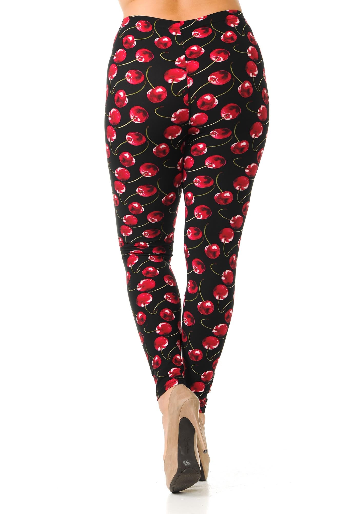Wholesale Buttery Smooth Summer Wild Cherry Plus Size Leggings