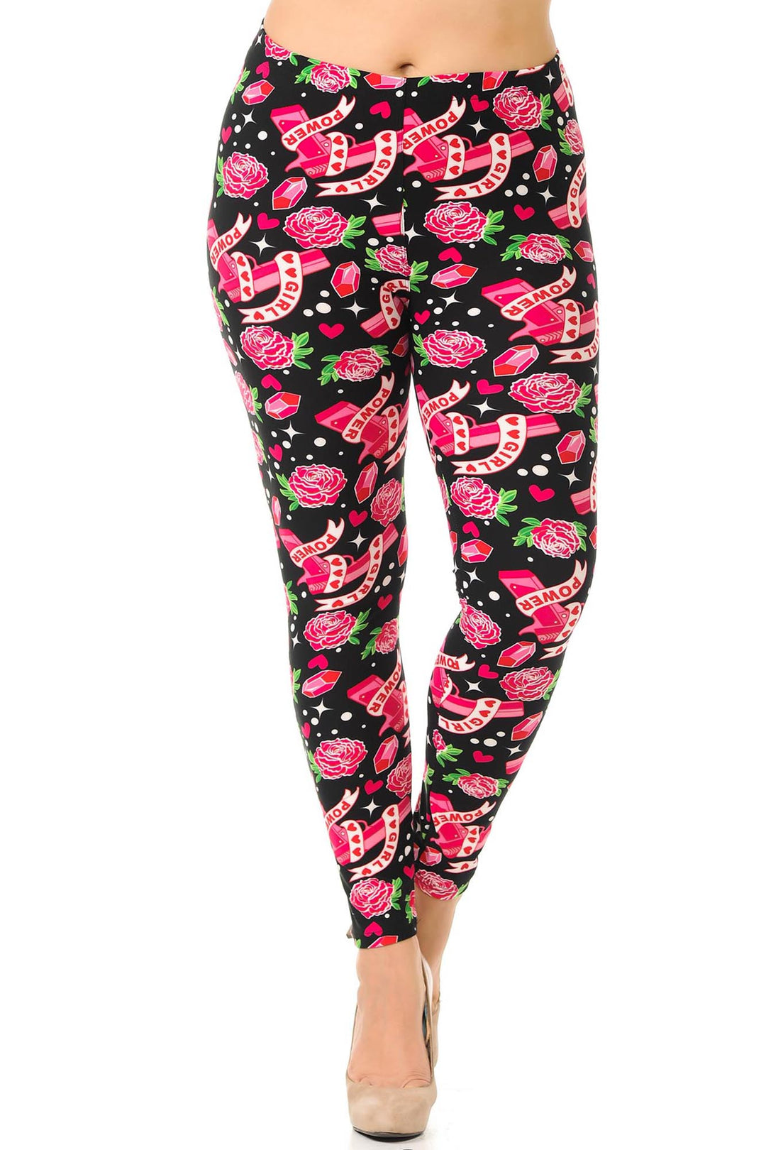 Wholesale Buttery Smooth Girl Power Plus Size Leggings