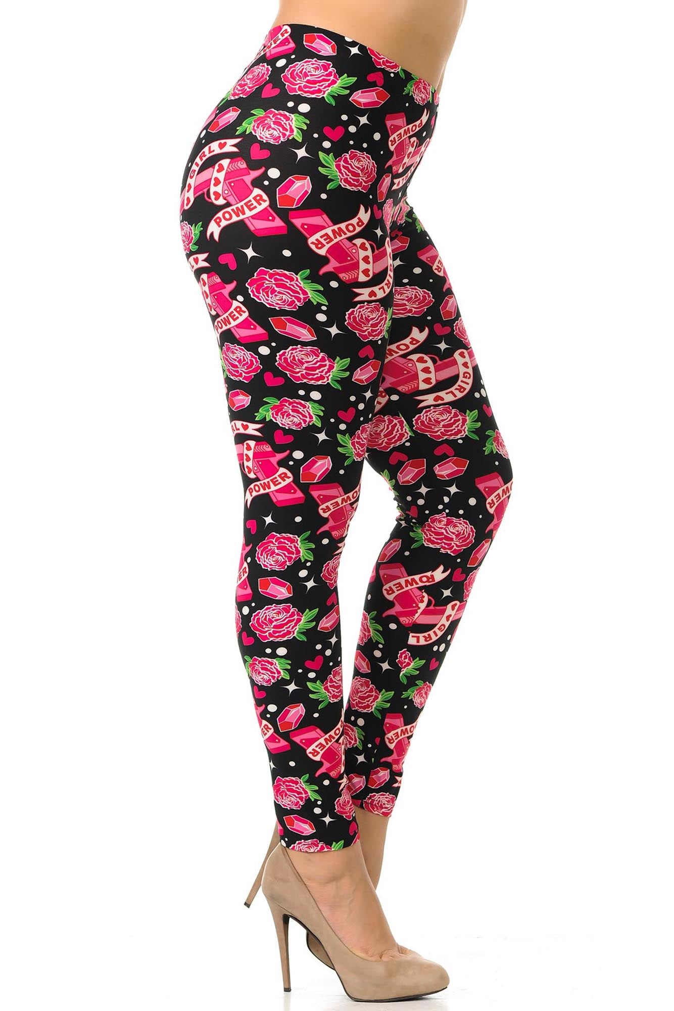 Wholesale Buttery Smooth Girl Power Plus Size Leggings