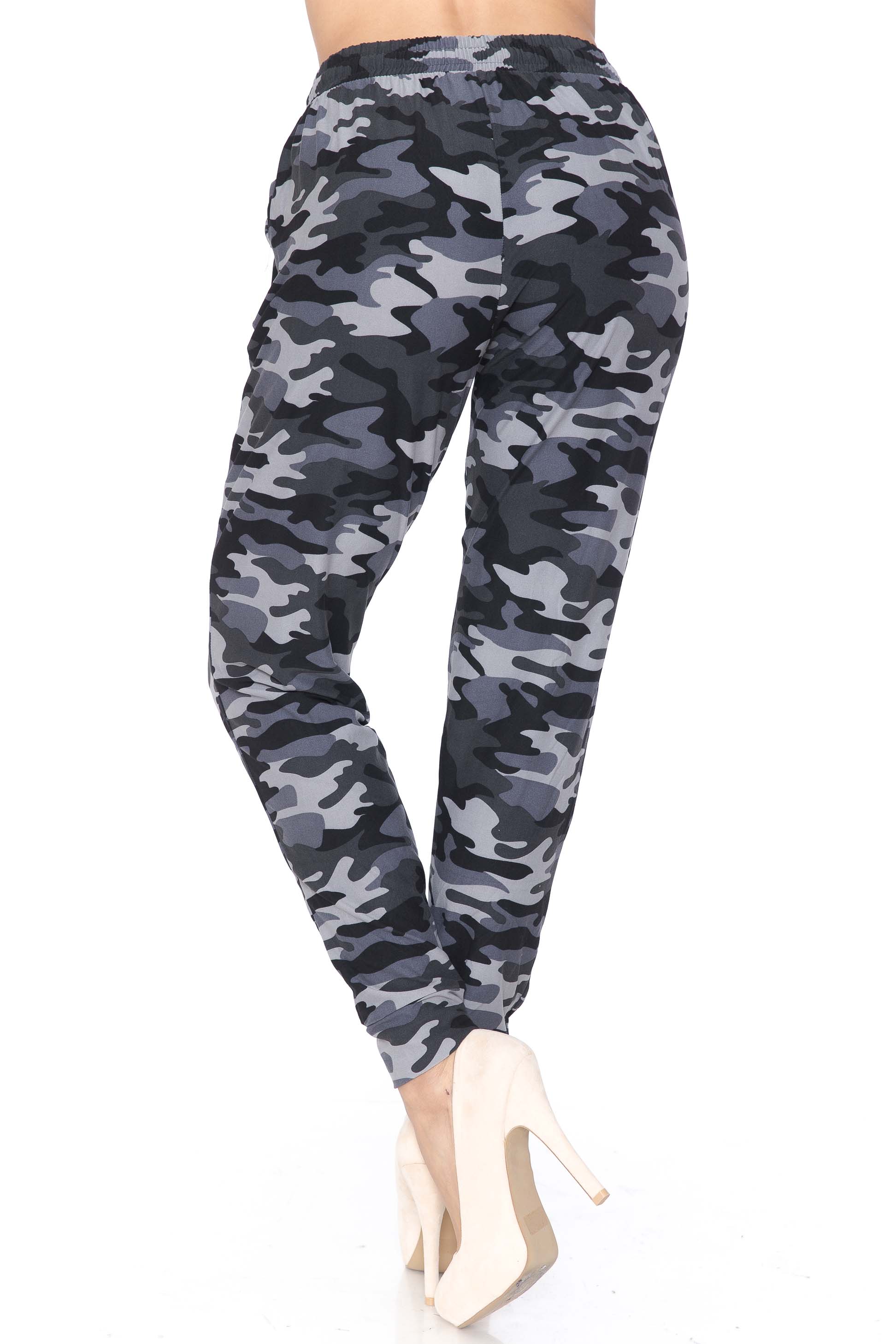 Wholesale Buttery Smooth Charcoal Camouflage Plus Size Joggers - New Mix