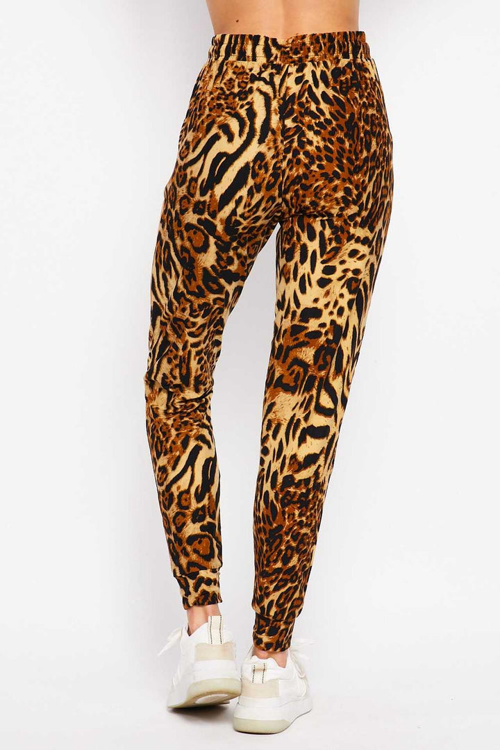Wholesale Buttery Smooth Predator Leopard Plus Size Joggers