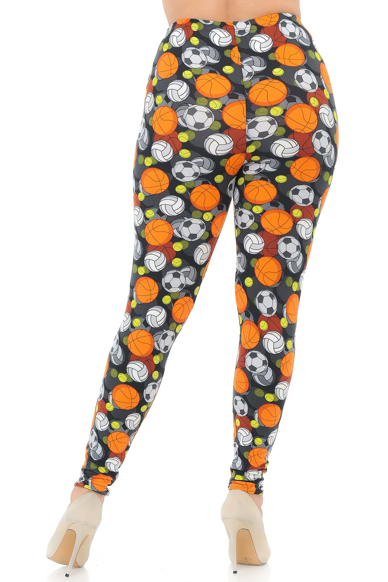 Wholesale Buttery Smooth Sports Ball Plus Size Leggings