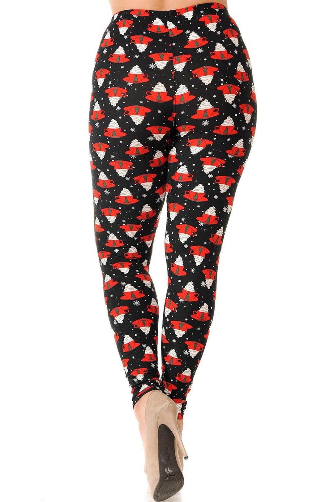 Wholesale Buttery Smooth Mocha Cappuccino Plus Size Christmas Leggings