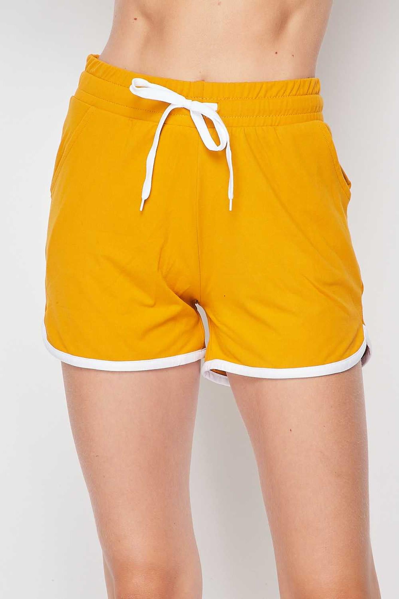 Wholesale Buttery Smooth Drawstring Waist Plus Size Dolphin Shorts with Pockets