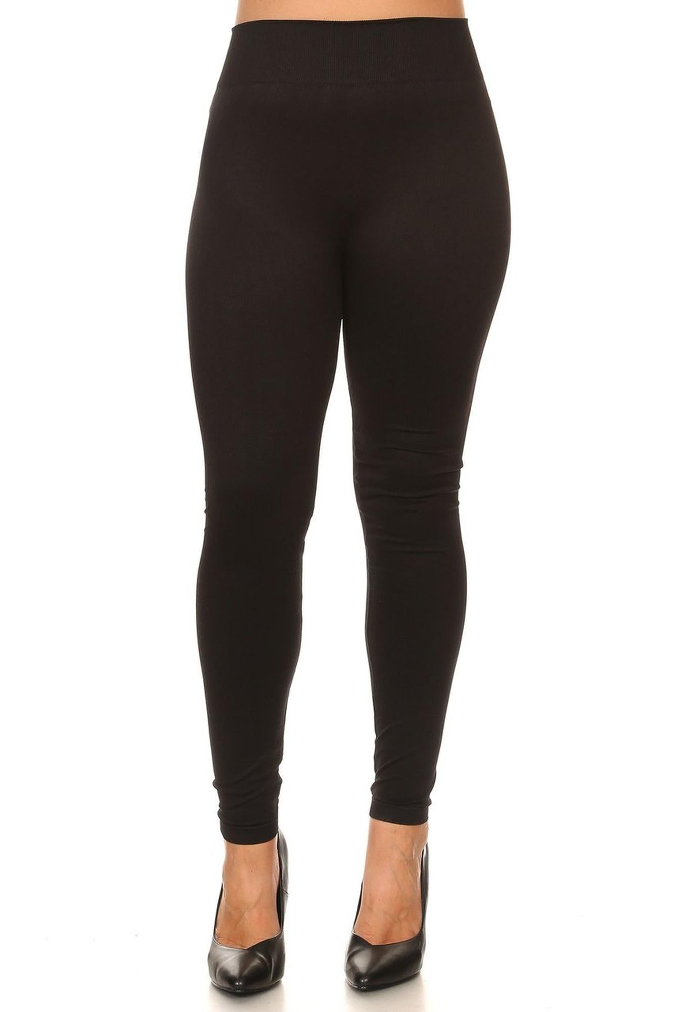 Wholesale Thick Solid Basic Plus Size Leggings